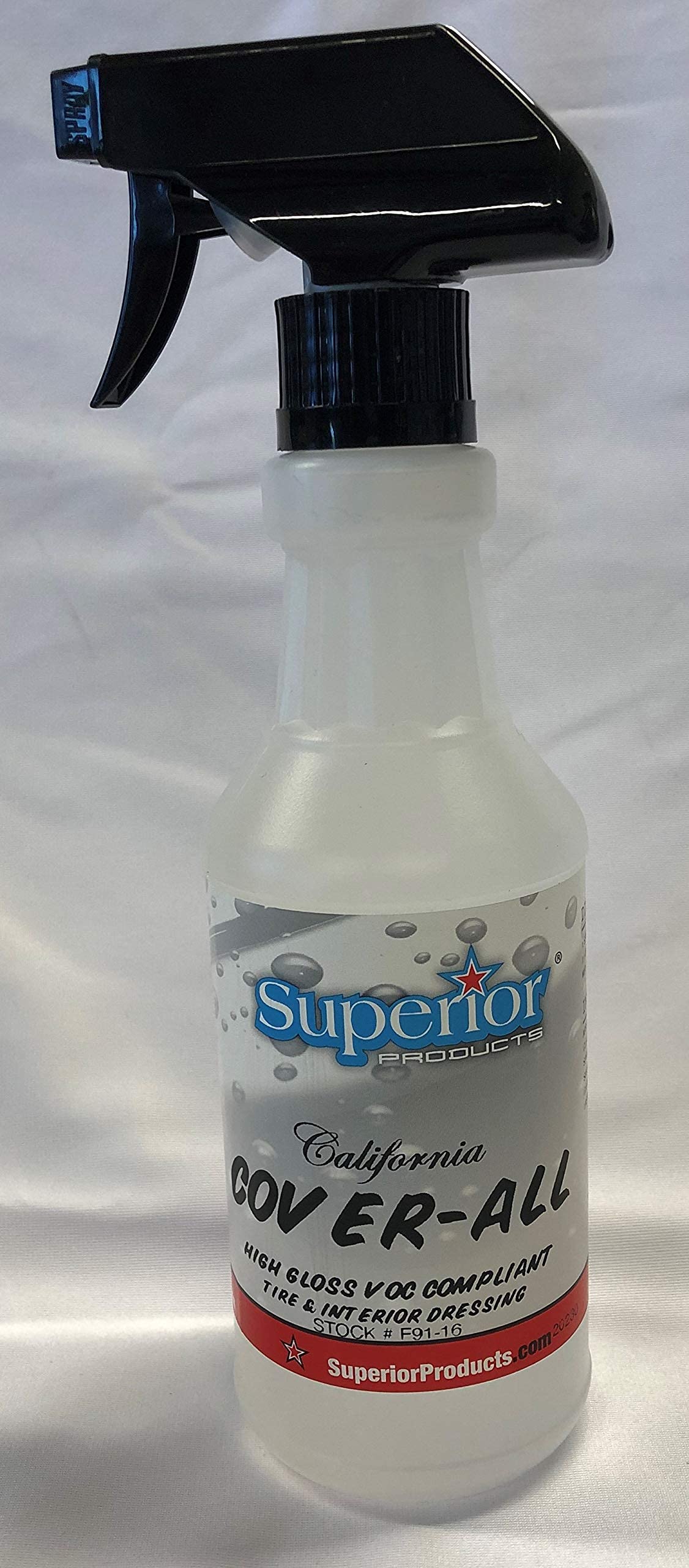 California Cover All by Superior Products- Automotive Tire Shine Spray & Professional Grade -Tire Dressing - High Gloss - Water