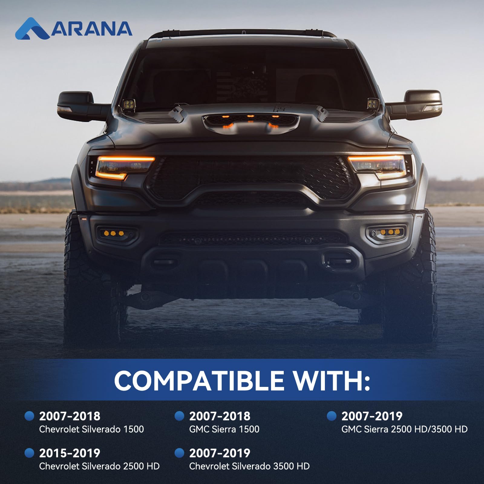 Arana Tailgate Assist Shock For 2007-2019 Chevy Silverado & Gmc Sierra 1500 2500 3500 Hd, Slow Drop Truck Tailgate Mods Damper K
