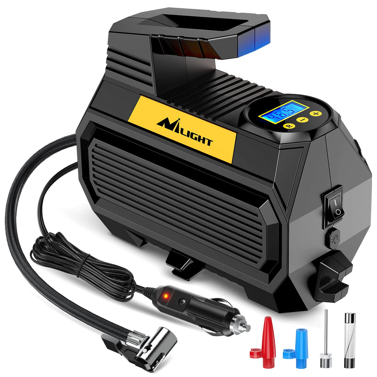 Nilight Tire Inflator Air Compressor Portable Air Pump For 12V Dc Car Tires With WBCARB09JFZ7DQC