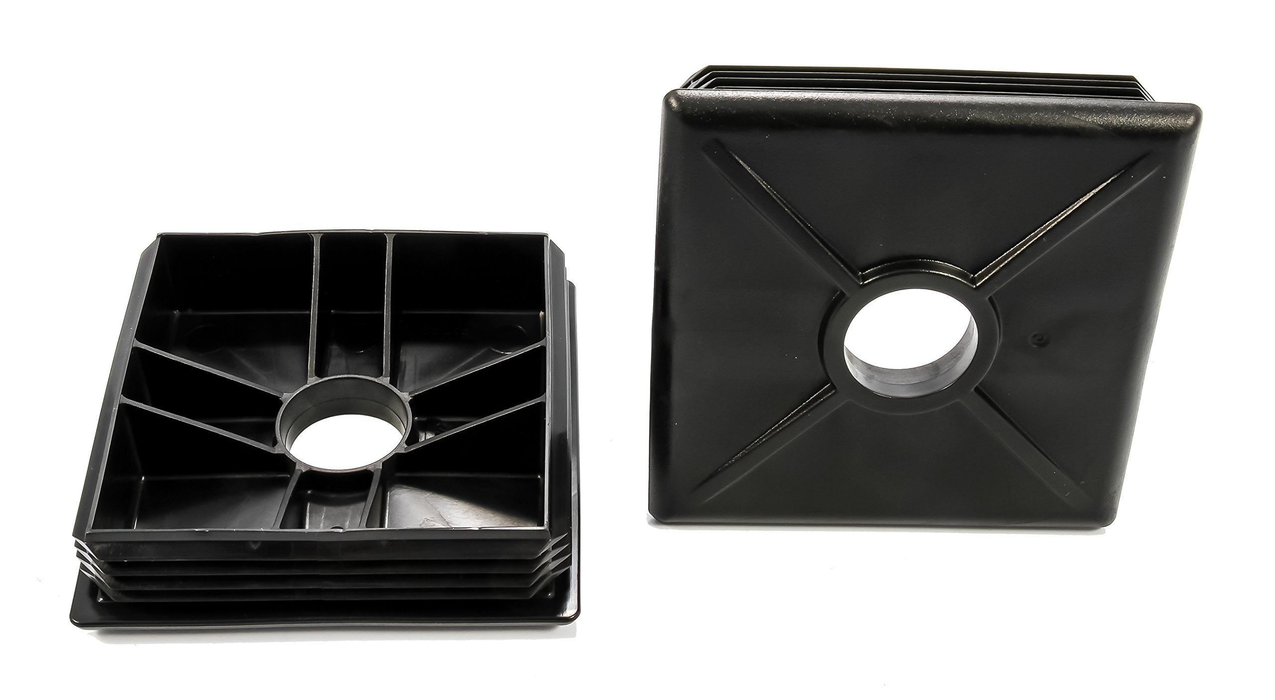 Camco 4-Inch Rv Bumper Caps | Easy Removal | Durable Construction | Black, 2-Pack (40303)