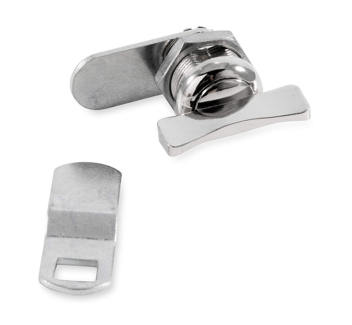 Camco Offset Cam Lock | Features An Easy Turn Thumb-Operated Style Lock, Includes A 5/8-Inch Offset And A Straight Cam, And Desi