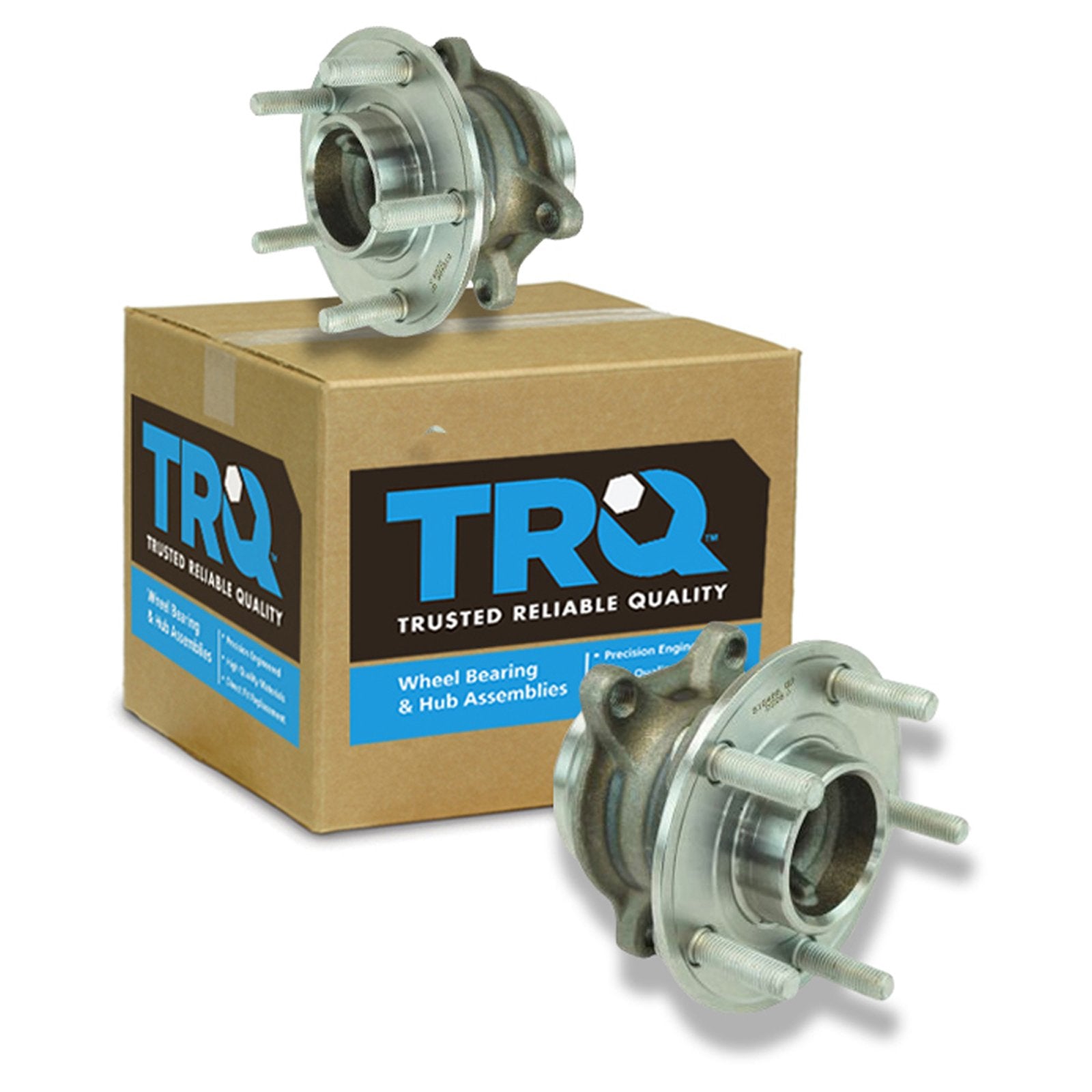 Trq Rear Wheel Hub Bearings Assembly Set Compatible With 2012-2018 Ford Focus