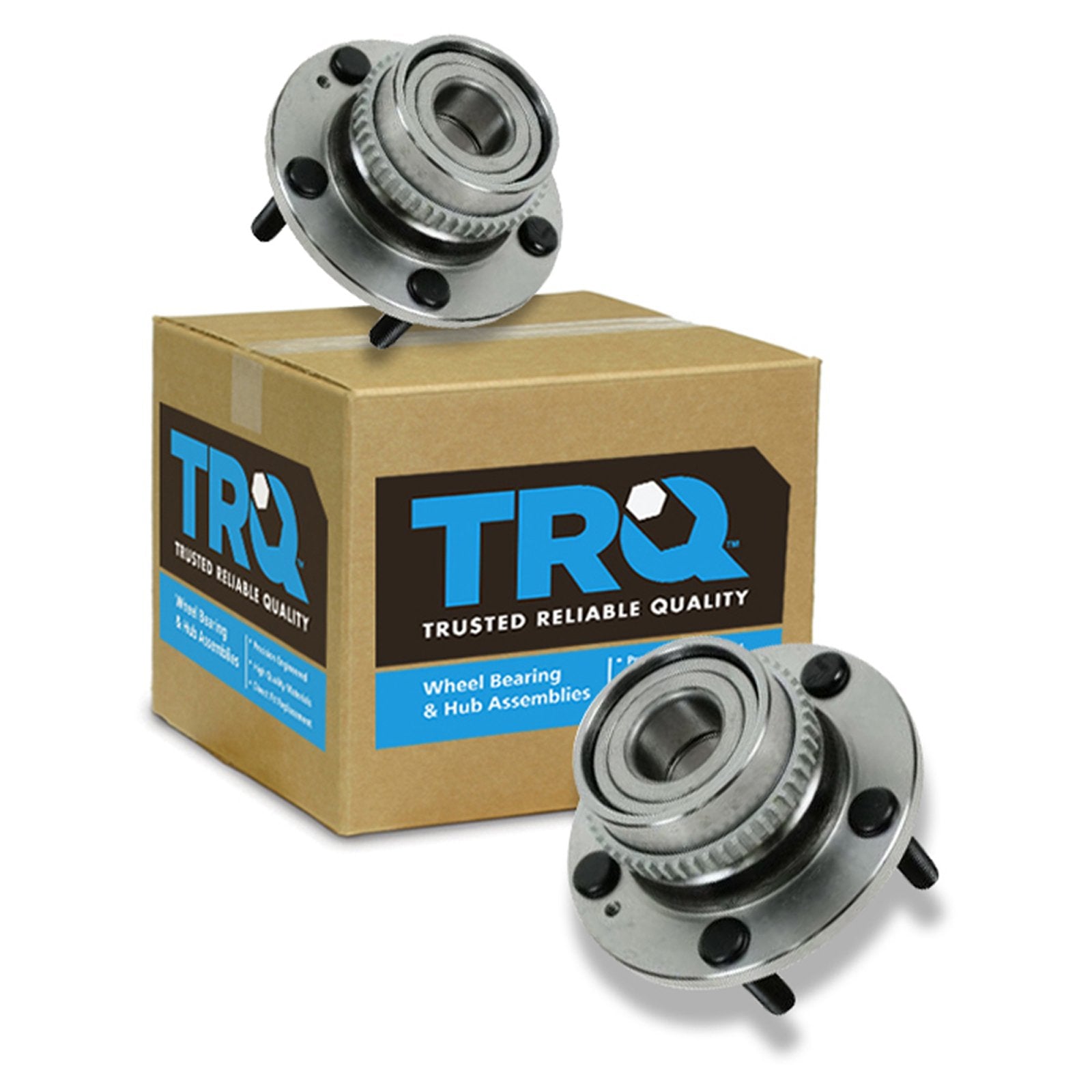 Trq Rear Wheel Hub Bearings Assembly Set Compatible With 2005-2009 Hyundai Tucson 2005-2010 Kia Sportage