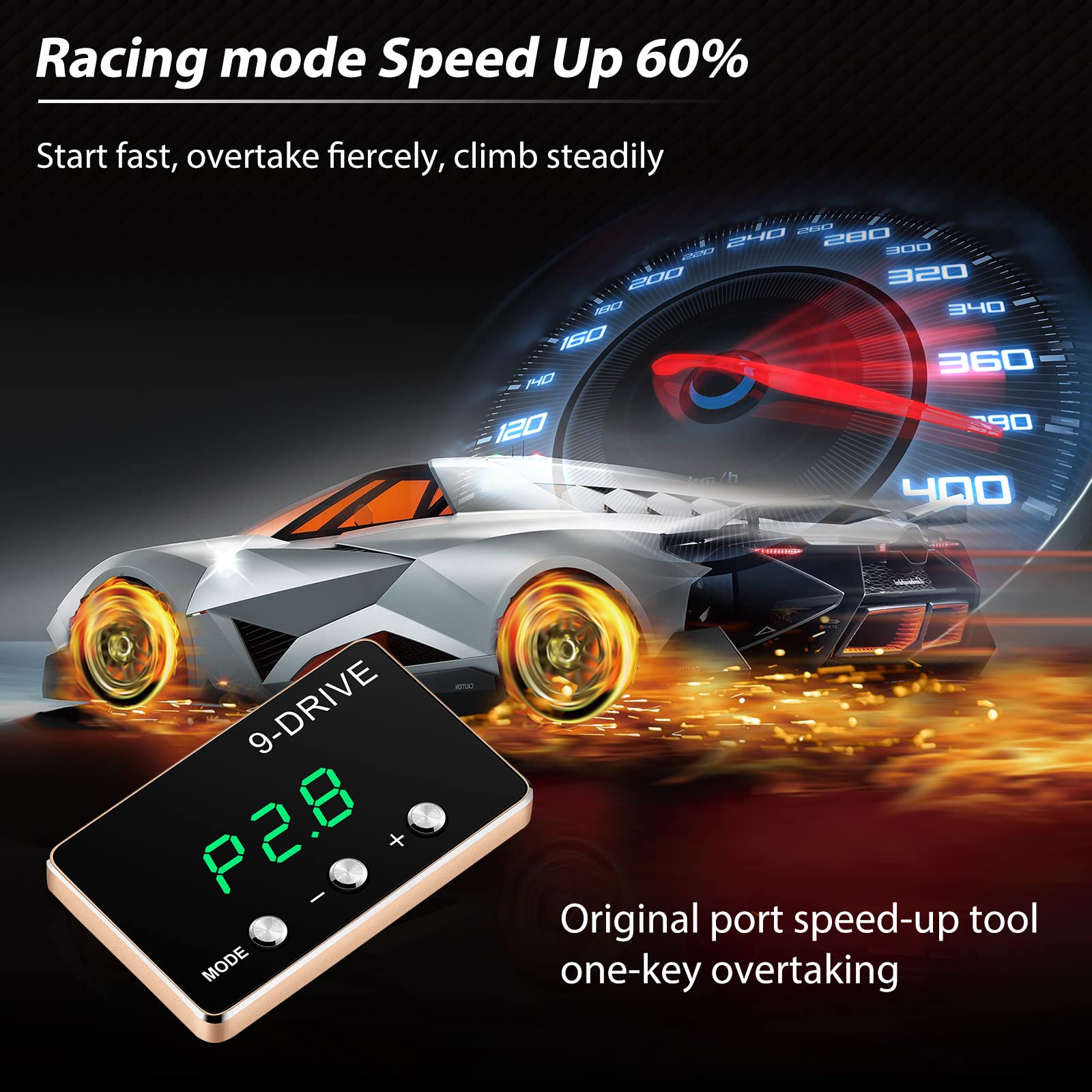 HPEVA Throttle Response Controller 9 Drive for GMC Sierra, Yukon, Silverado, Suburban, Tahoe, Cadillac Escalade - Color 867