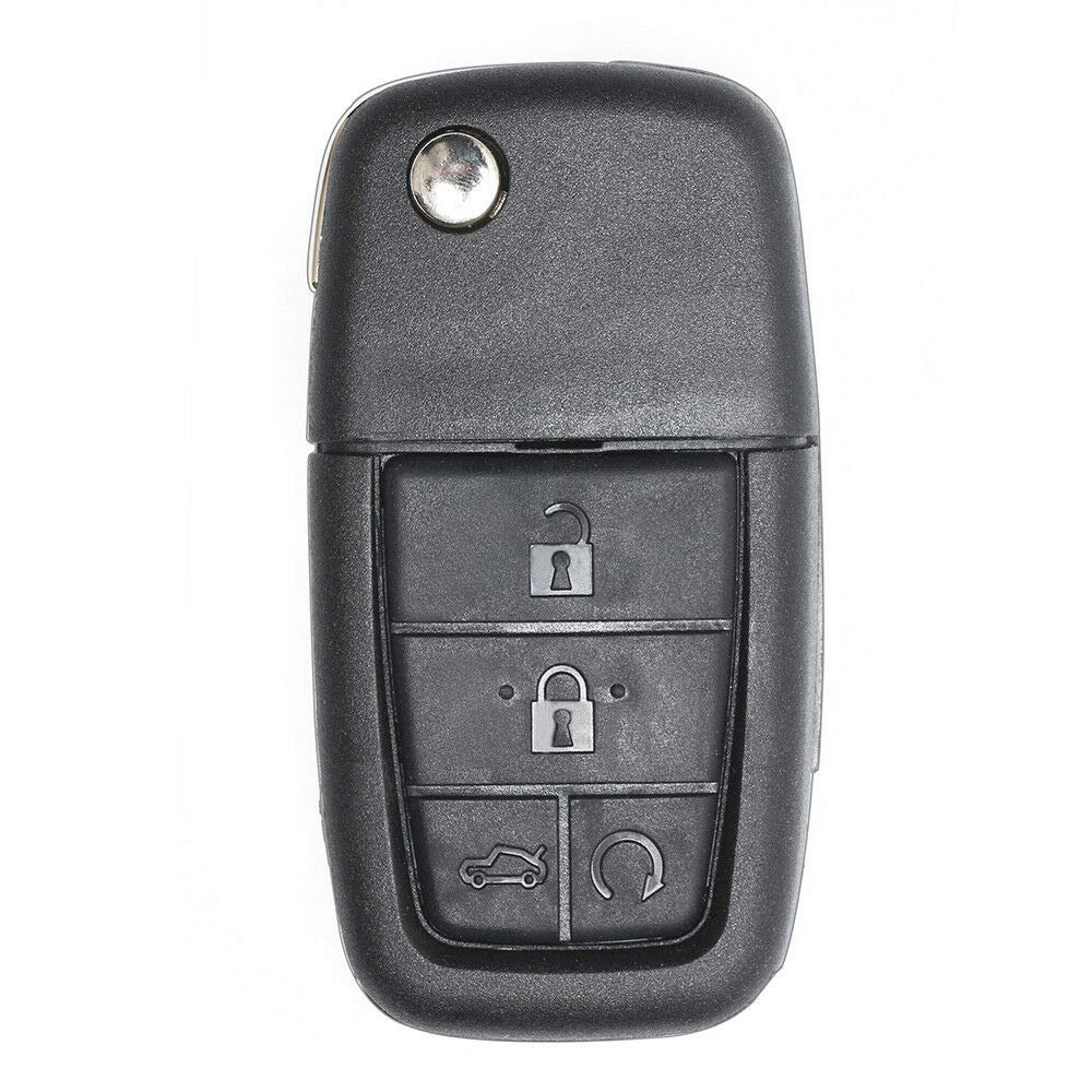 Beefunny Replacement Flip Folding Remote Car Key Fob 315Mhz Can Id46 Chip 5 Button For Pontiac G8 Fcc Id: 0Uc6000083 (1)