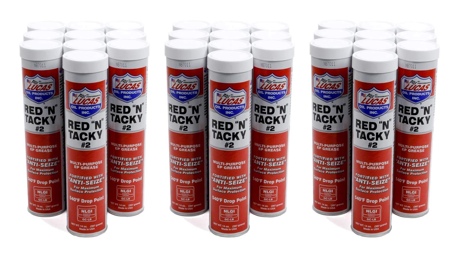 Lucas Oil 10005-30 Red-N-Tacky Grease - 14 Oz. Tube, (Case Of 30)