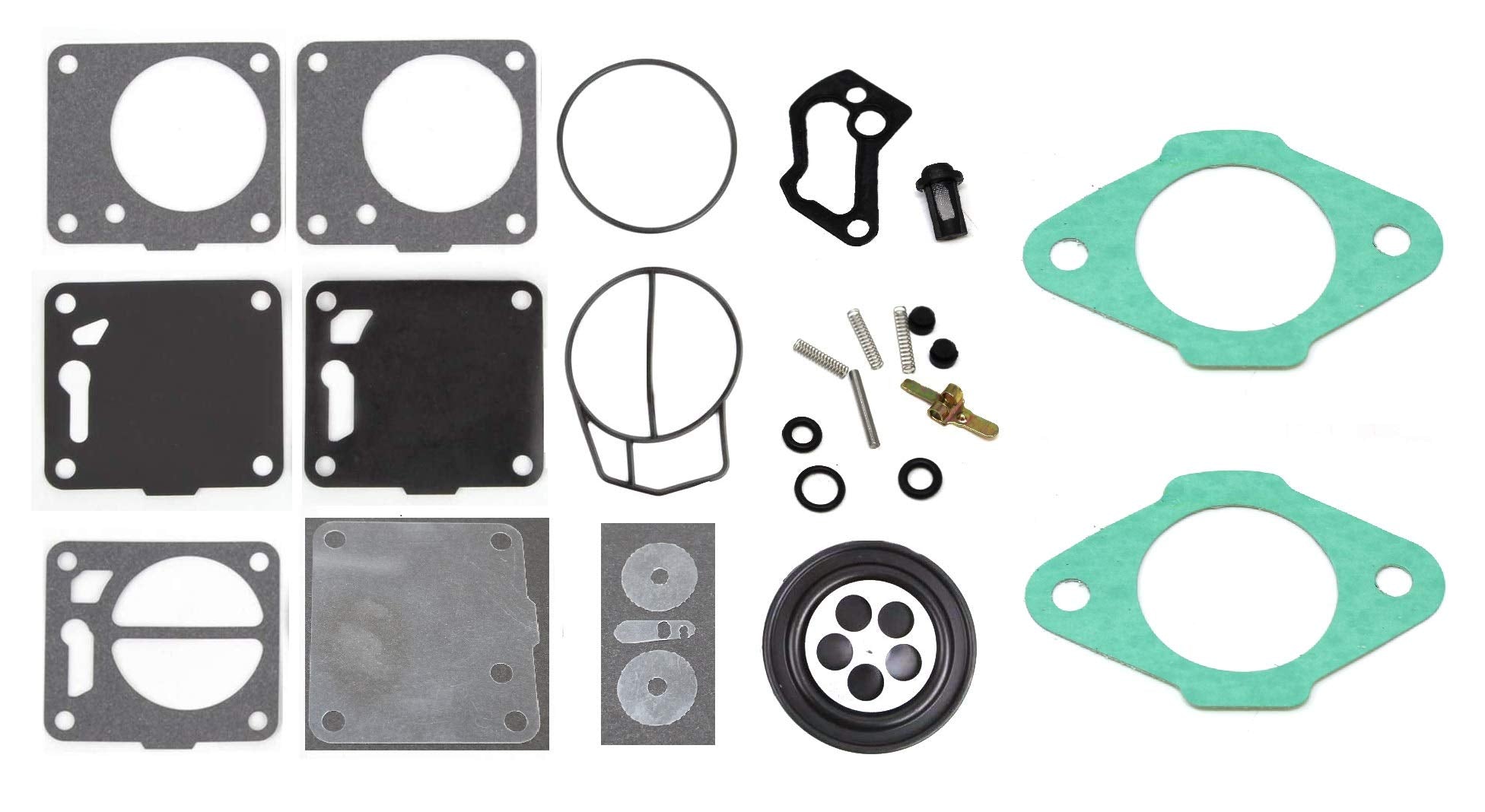 Mikuni Carburetor Rebuild Kit Includes Base Gasket 6M6-13556-A1-00-00 Compatible With Yamaha Wave Runner 650 Super Jet 701 Pwc J