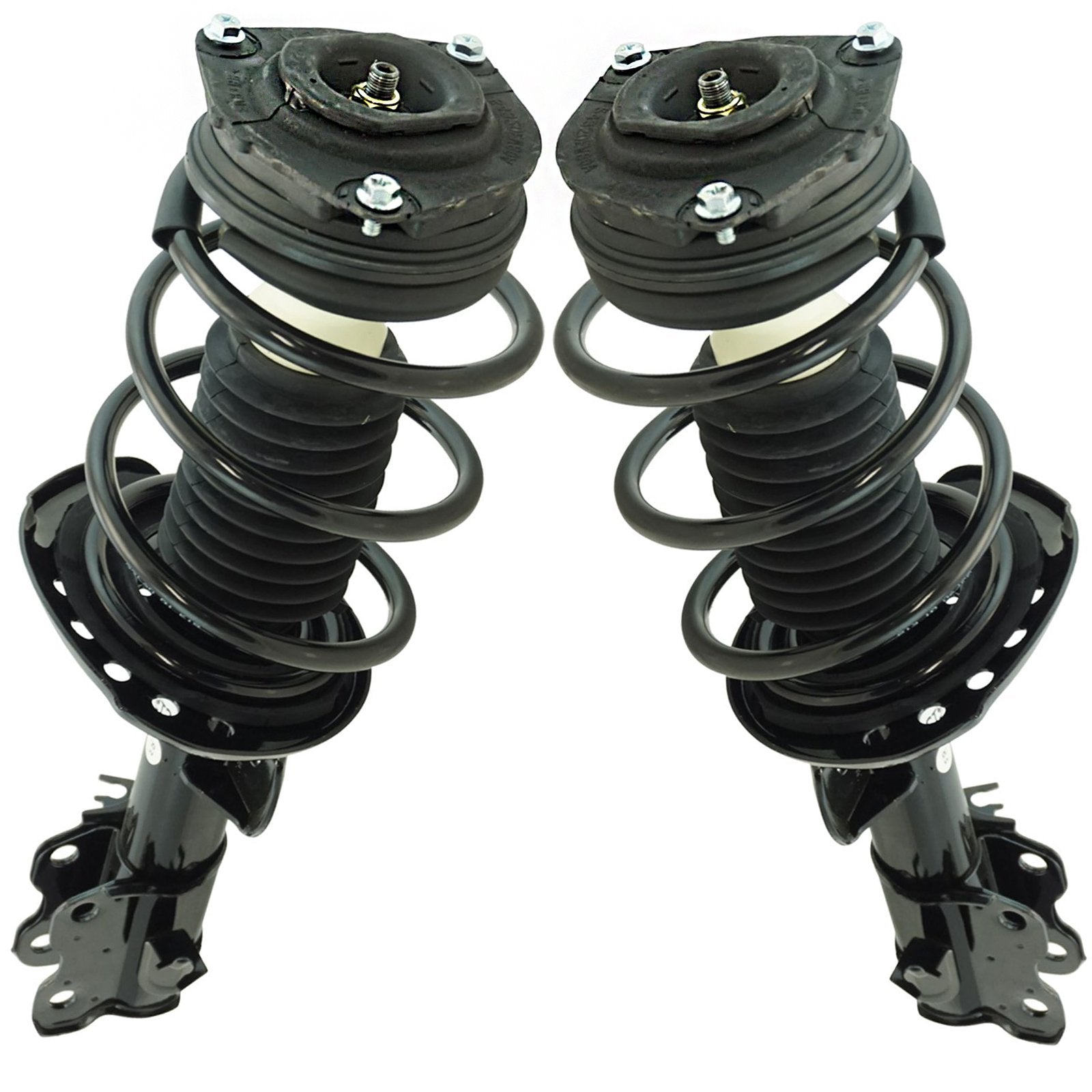 Trq Front Strut & Coil Spring Assembly Set Driver & Passenger Sides Compatible With 13-19 Nissan Sentra