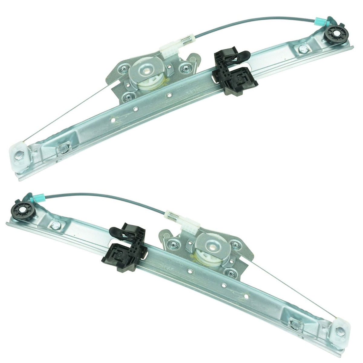 Trq Rear Power Window Regulator Set Compatible With 06-12 Bmw Bm1550111 Bm1551111