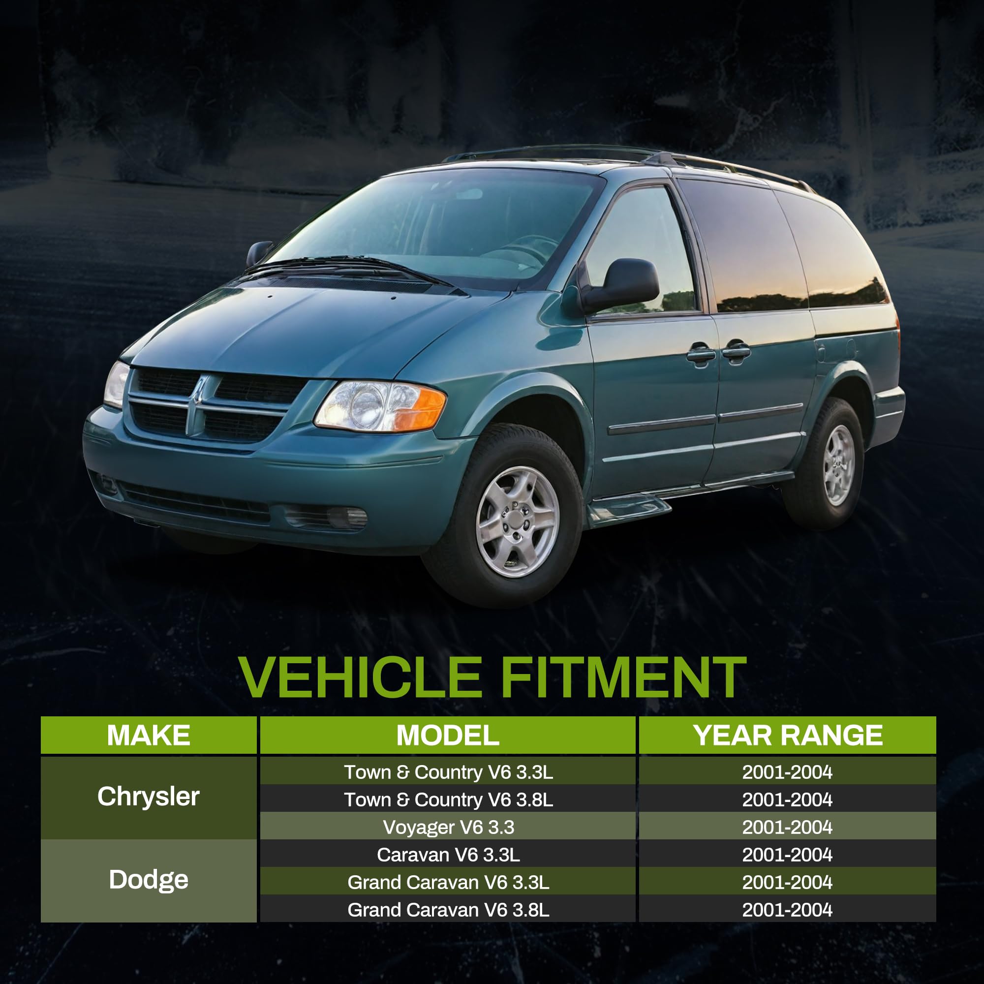 Autosaver88 Radiator Compatible With 2001-2004 Chrysler Town Country Plymouth Voyager Compatible With 2001-2004 Dodge Caravan Gr