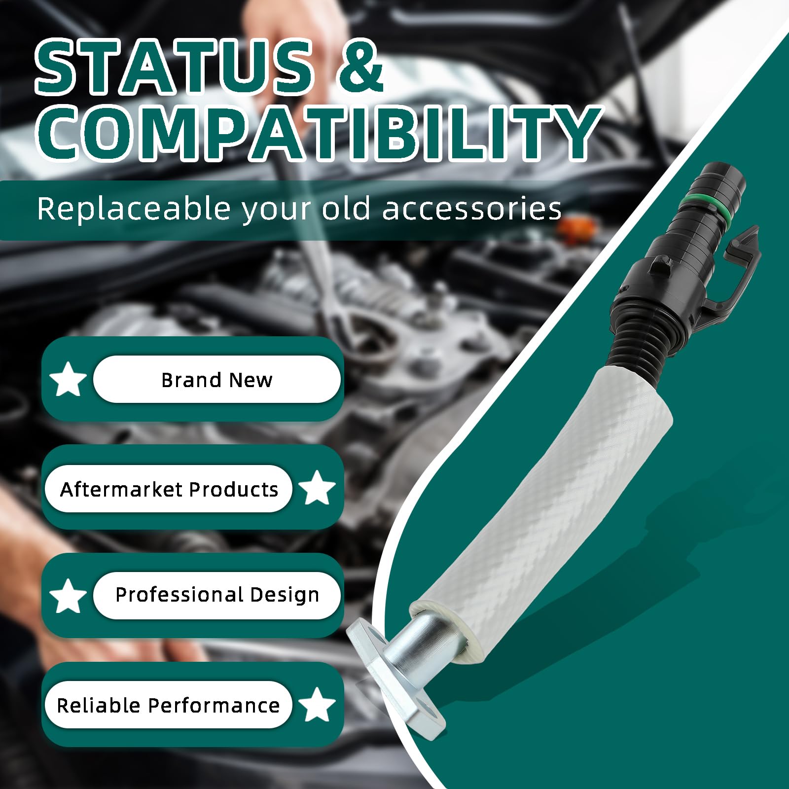 AUTOKAY Turbo Oil Return Pipe Tube with Gasket Fit for 2011-2019 Chevy Cruze Sonic Trax Buick Encore 1.4L, Engine Turbocharger Oil Return Hose Line Replace# 55587854 55569839