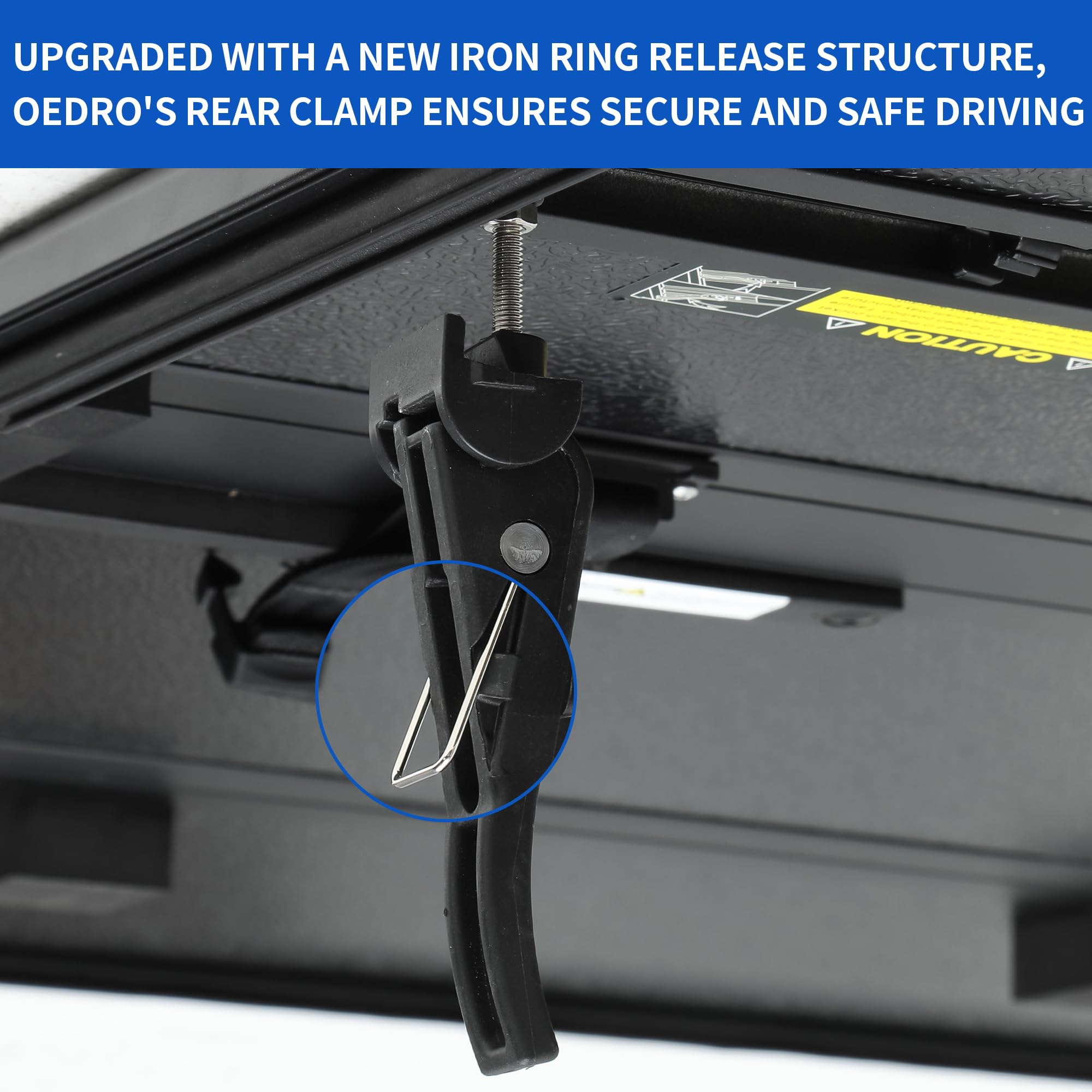 Oedro Quad Fold Hard Truck Bed Tonneau Cover Fit For Dodge Ram 1500 Classic 2009-2024, Fit For Ram 1500 New Body 2019-2025 With