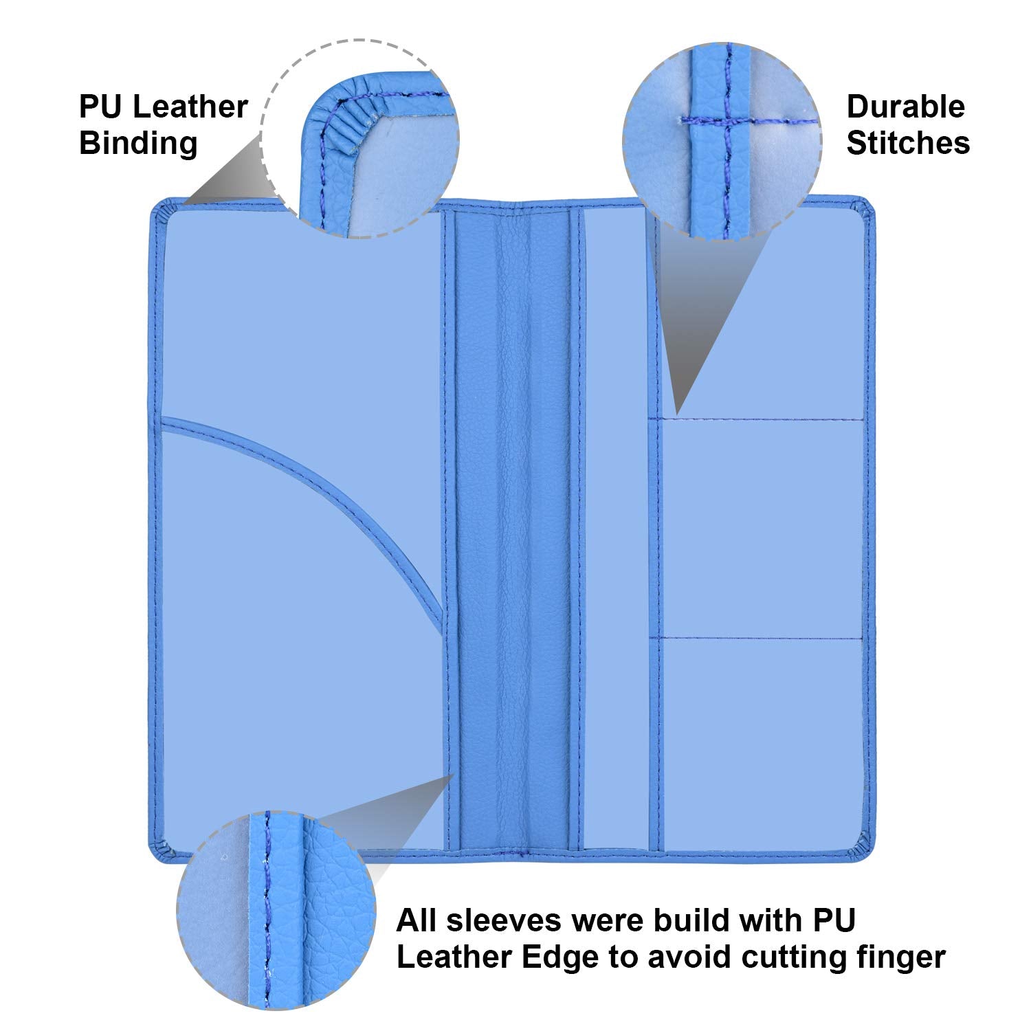 Cacturism Car Registration And Insurance Holder, Vehicle Glove Box Car Organizer Men Women Wallet Accessories Case With Magnetic