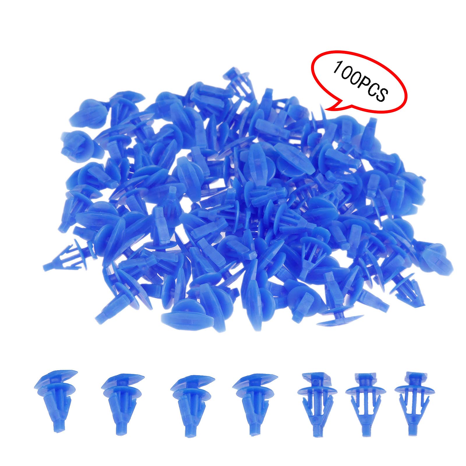 Mtsooning 100PCS Universal Weatherstrip Retainer Clips,Auto Window Door Fasteners Replacement for Nissan Altima Maxima Sentra All The Cars