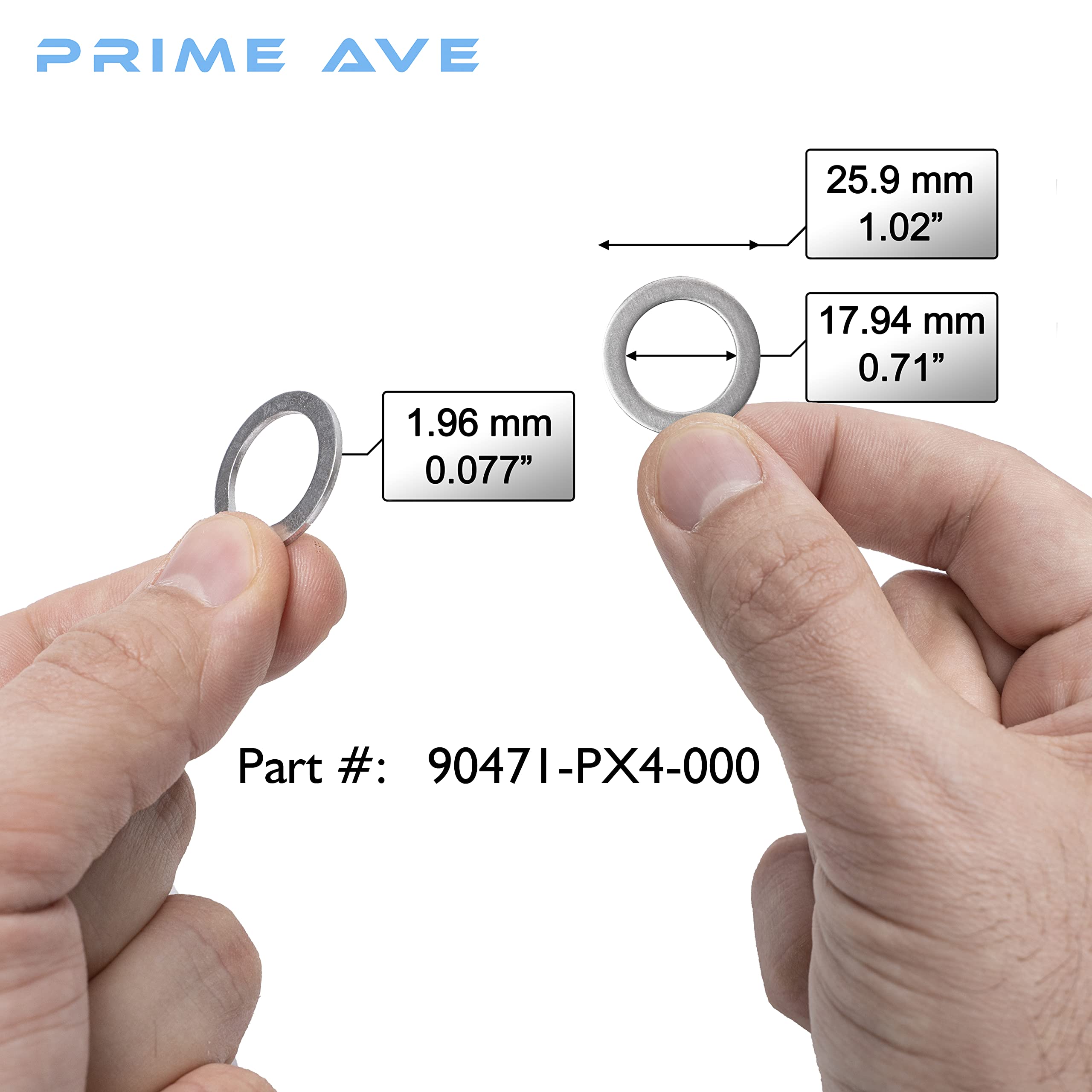 Prime Ave 5 Rear Differential And 5 Automatic Transmission Plug Washers For Leak-Proof Solid Seal - Aluminum Crush Washers Compa