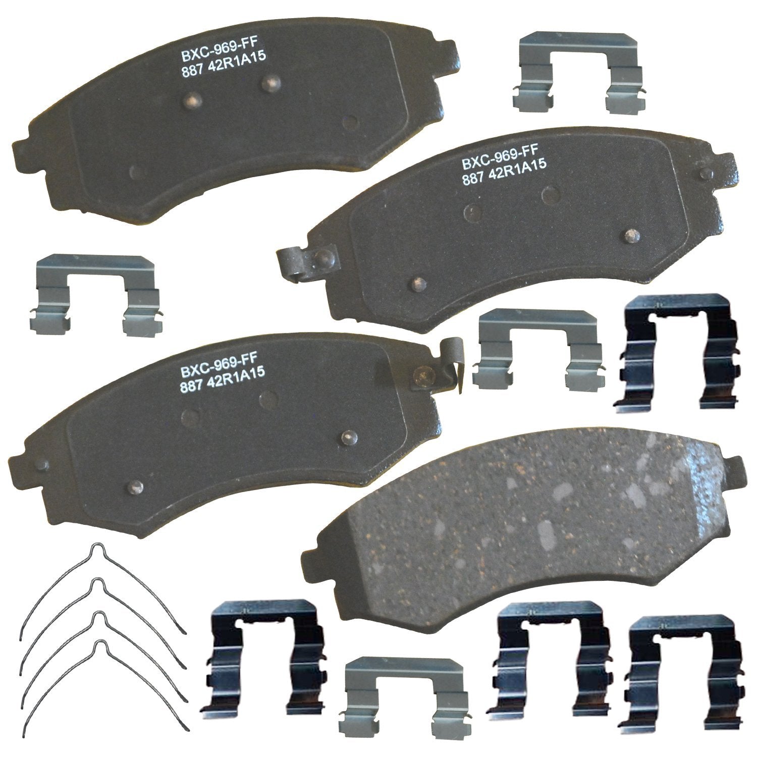 Bendix Premium Sbc887 Ceramic Front Brake Pads For Hyundai Elantra 2006-2005, Tiburon 2001, Kia Magentis 2002-2001, Optima 2002-