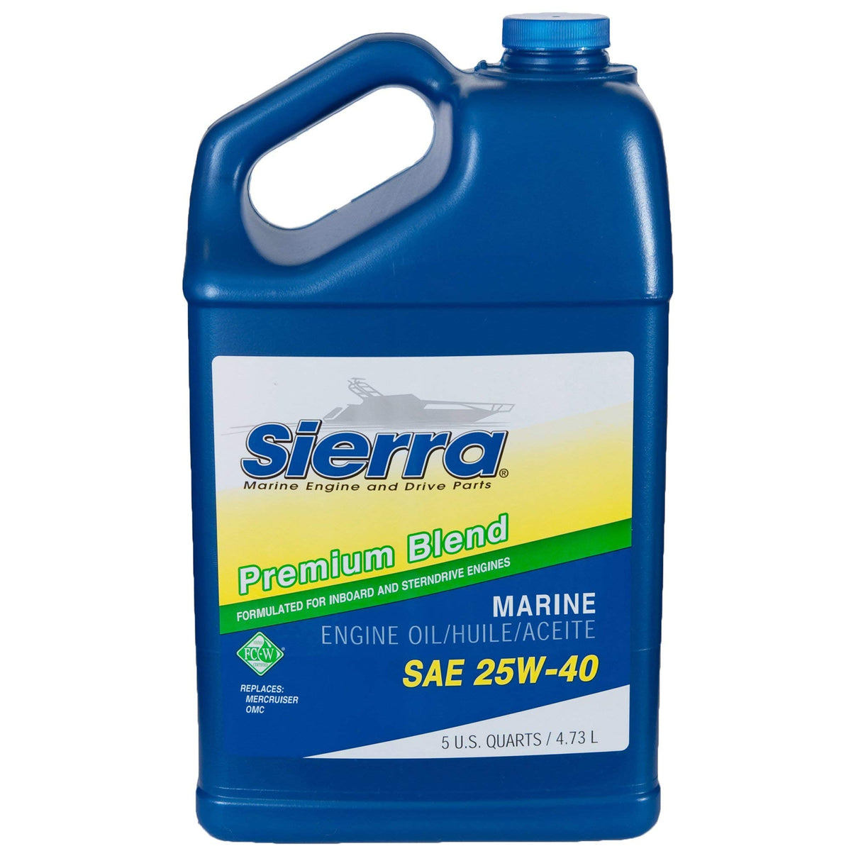 SIERRA MARINE PARTS Oil 25W40 STERNDRIVES 5 Quart Containers, Pack of 4