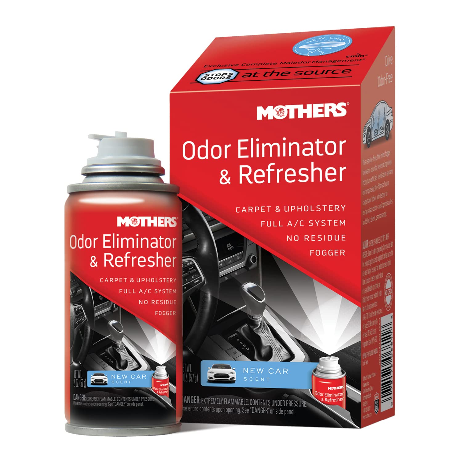 Mothers 06811 Odor Eliminator & Refresher, New Car Scent