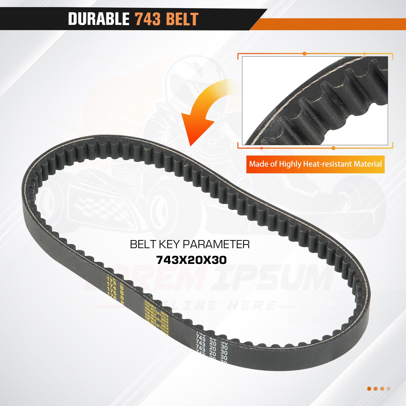 Clutch Set Fit For Gy6 125Cc 150Cc 4-Stroke Engine Scooter Atv Taotao Roketa Sunl Include Clutch Assembly Variator Assembly 743 Belt