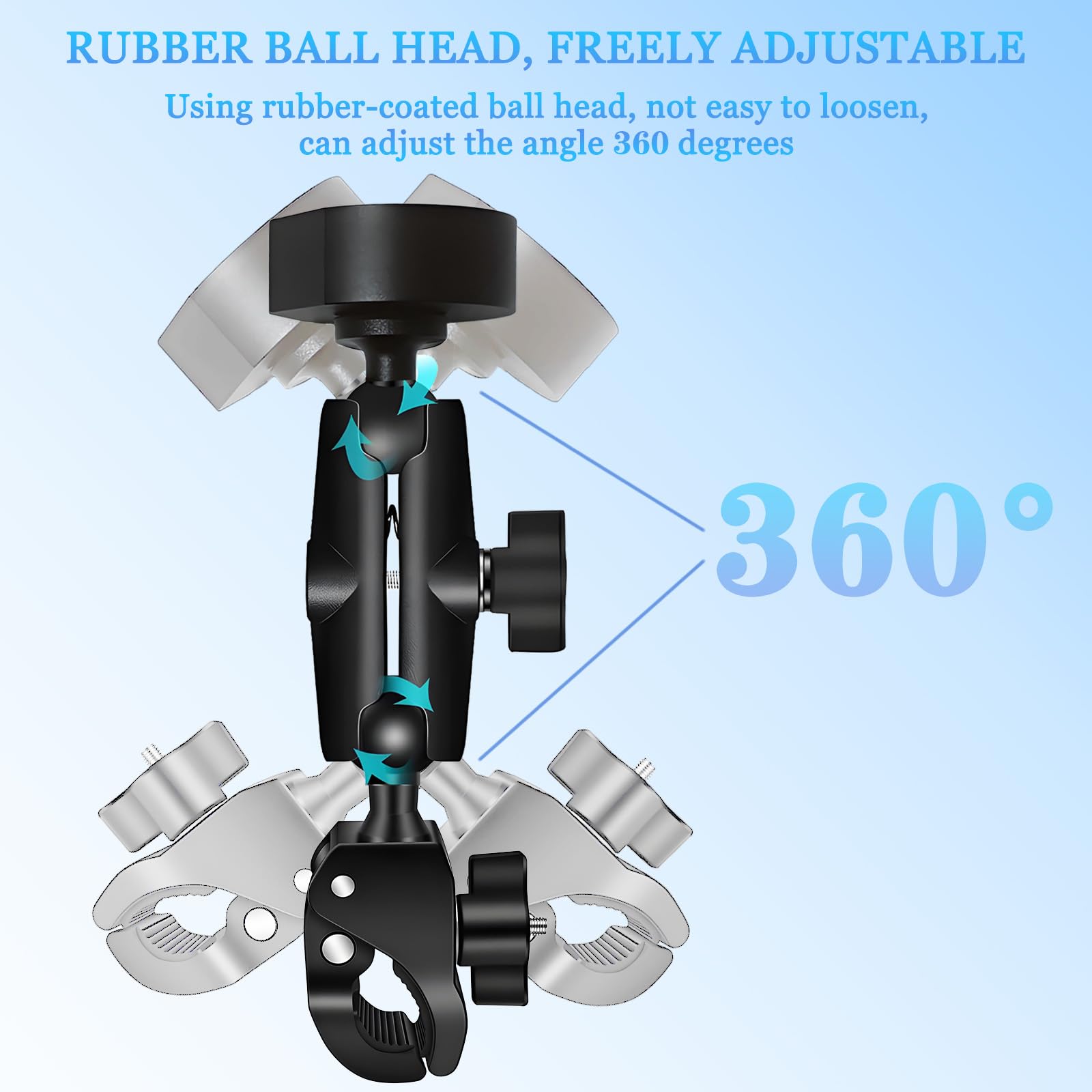 Starlink Mini Mount, RV Ladder Pole Mount, Starlink Mini Car Roof Rack Adjustable Clamp, for RV Ladder Pole Yacht Camper, Star L