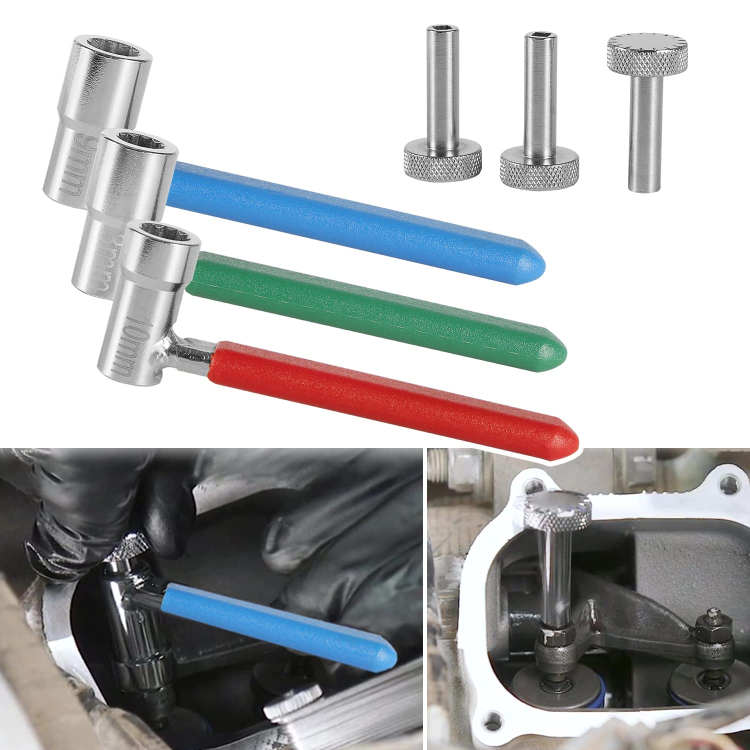 Usskyboy Motorcycle Valve Tappet Adjusting Wrench Tool Kit For Most Motorcycles Atvs And Atcs, Small Engine Valve Tappet Tools (