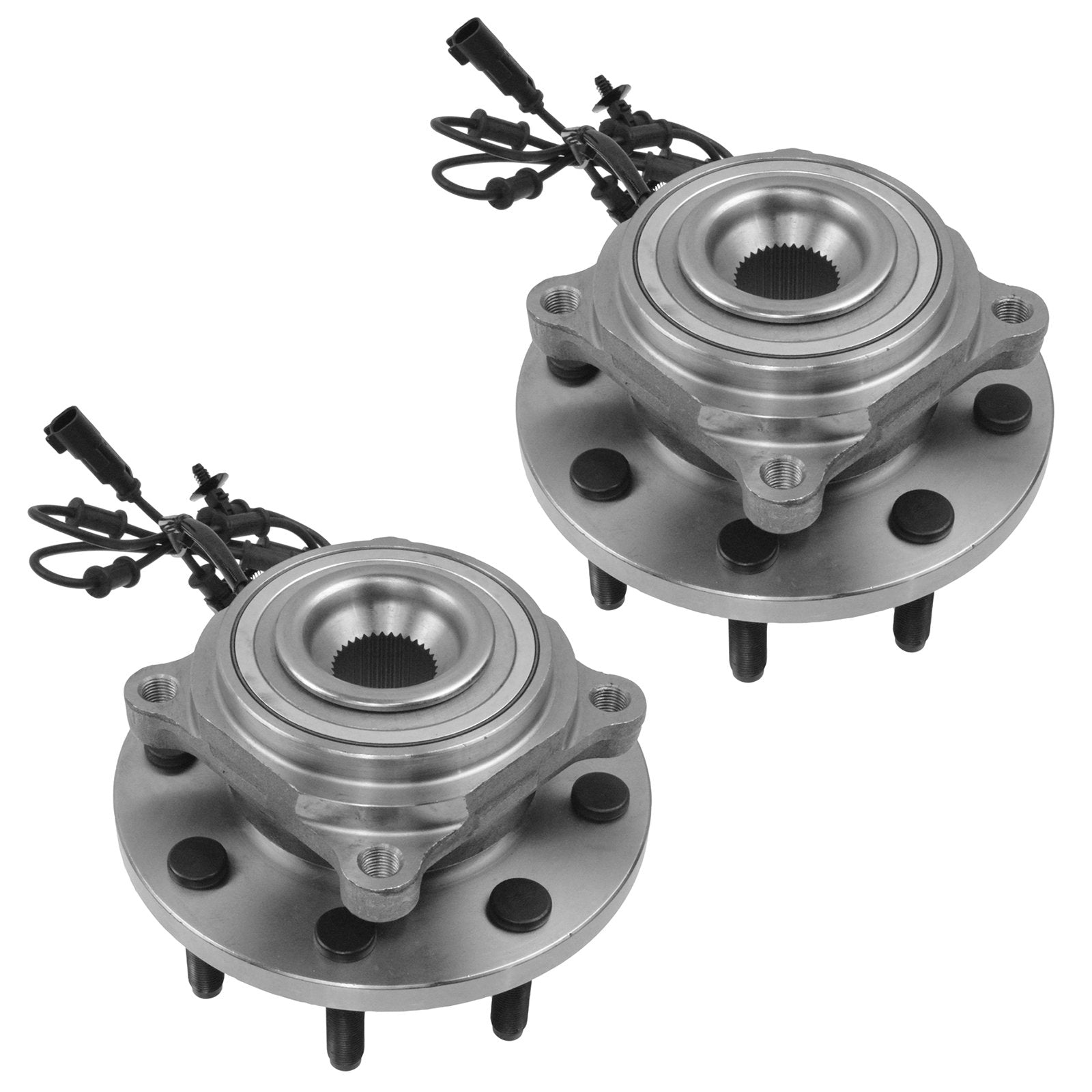 Trq Front Wheel Hub Bearings Assembly Set Compatible With 2009-2010 Dodge Ram 2500 Ram 3500 2011 Ram 2500 3500