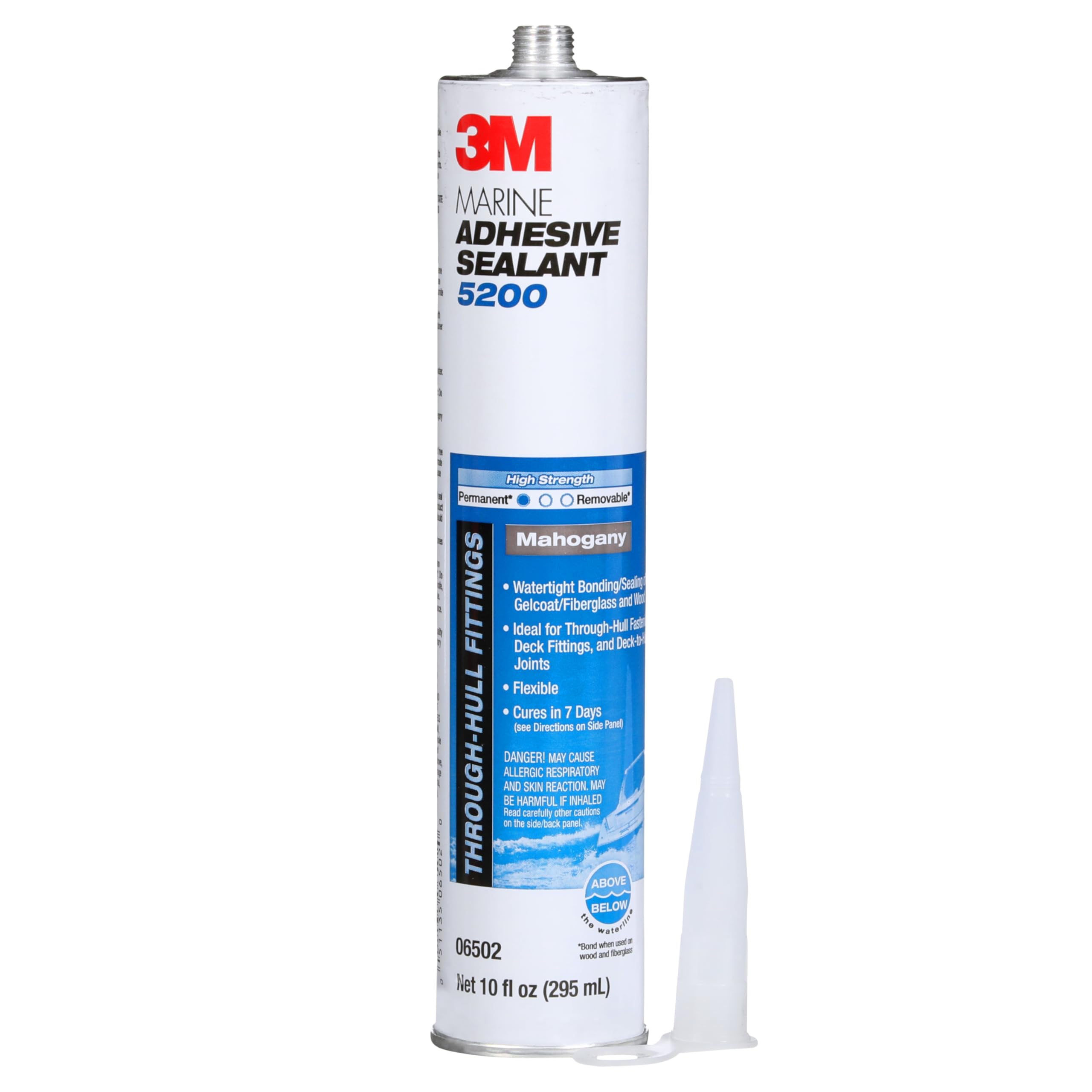 3M Marine 5200 Adhesive/Sealant (Mahogany, 1/10 Gallon), 10 Fl Oz