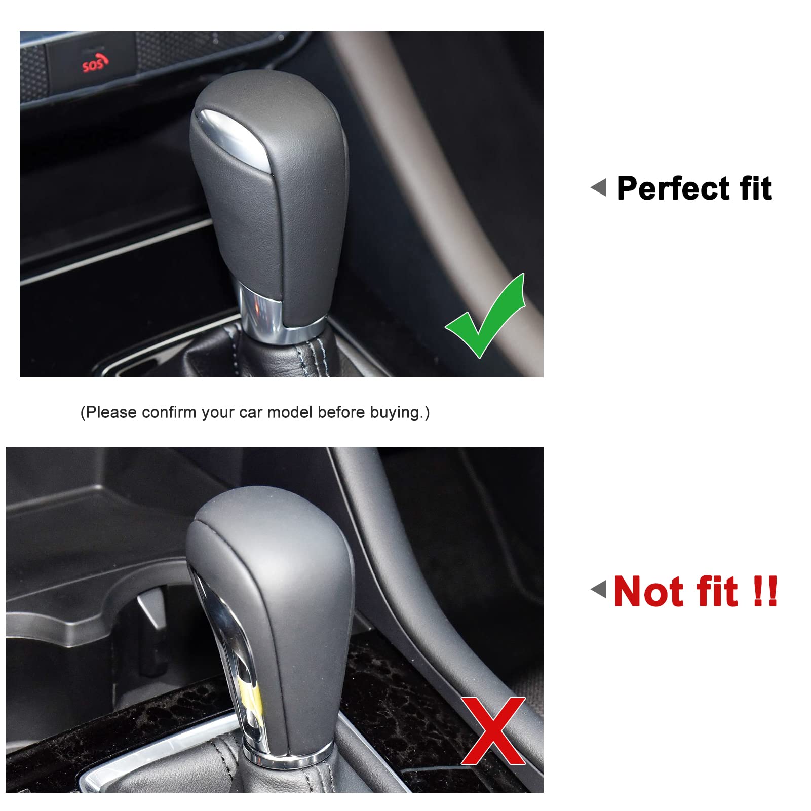 ANFOKAS Compatible with Mazda CX-5 CX-9 CX-3 6 3 Accessories Car Gear Shift Knob Cover Trim Cap Gear Panel Gears Sporty Interior