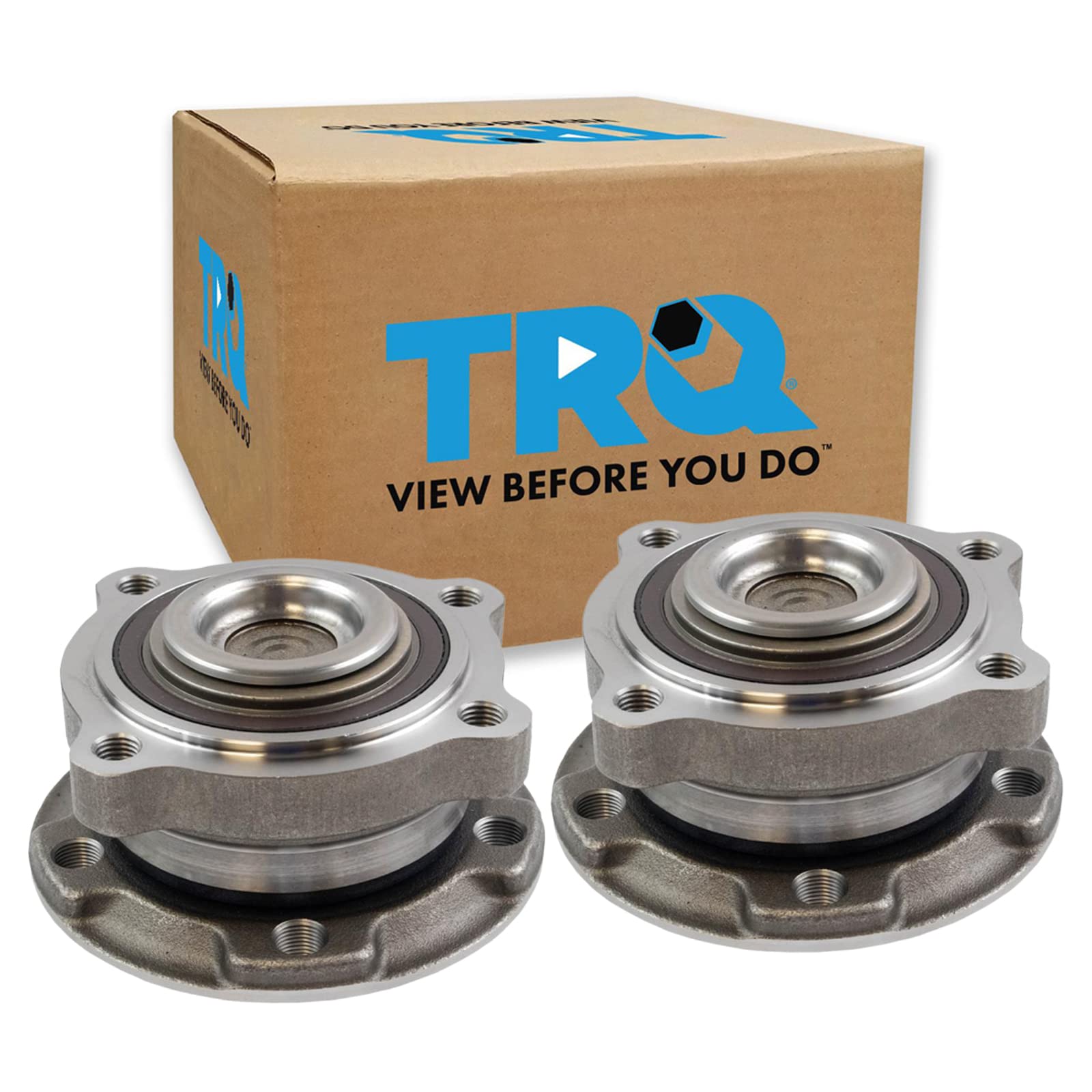 Trq Front Wheel Hub Bearings Assembly Set Compatible With 2014-2016 Bmw X5 2015-2016 X6
