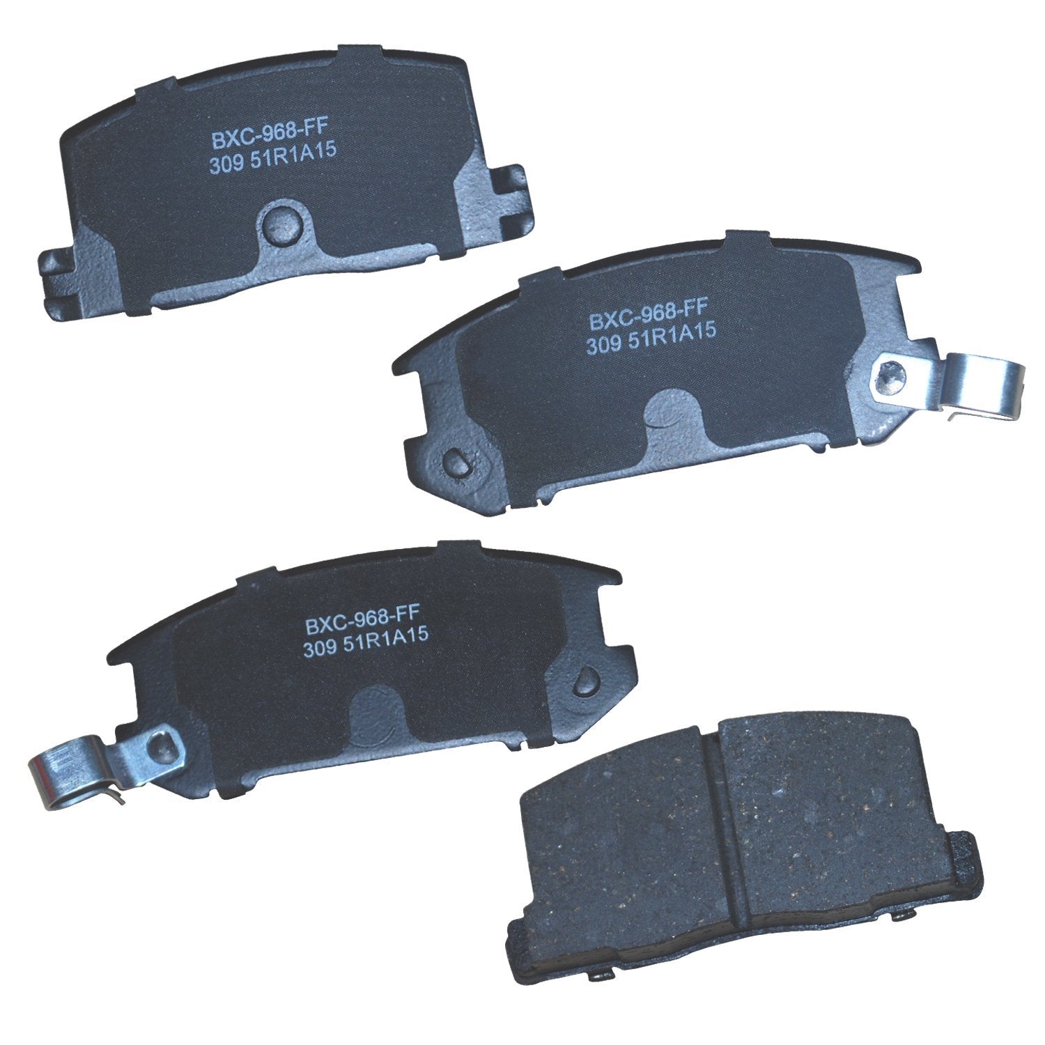 Bendix Premium Sbc309 Ceramic Rear Brake Pads For Toyota Mr2 1989-1985, Mr2 1995-1991, Mr2 Spyder 2005-2000