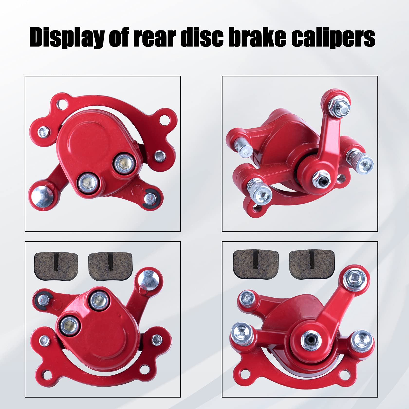 MWMNUN front Rear Disc Brake Caliper with Brake Pads Compatible with Motovox MBX10 MBX11 Mini Dirt Bike MM-B80-BR 80CC 2.5HP Mot