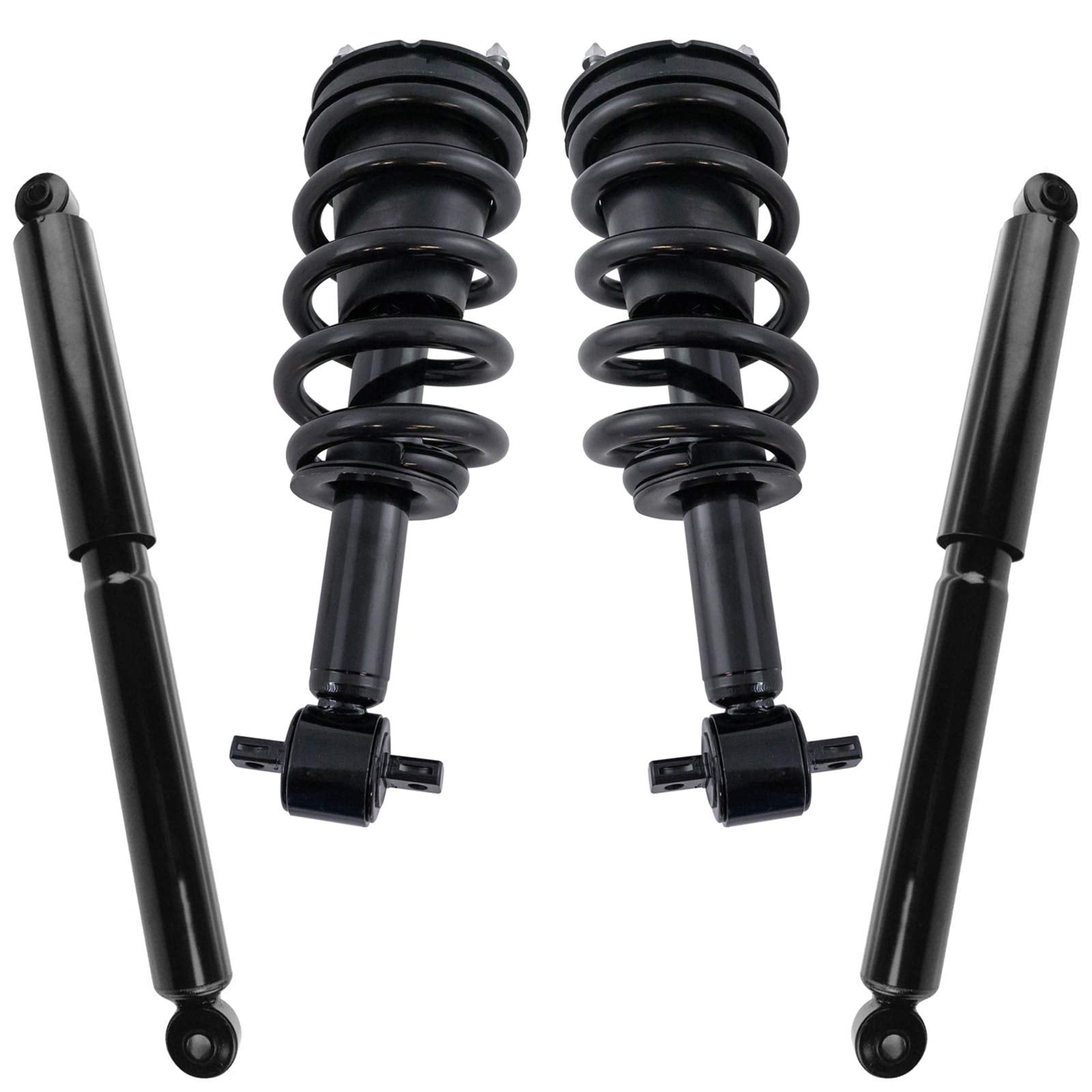Trq Complete Strut Assembly & Shock Absorber Kit Shock & Spring Strut Assembly Compatible With 2014-2018 Chevrolet Silverado 150