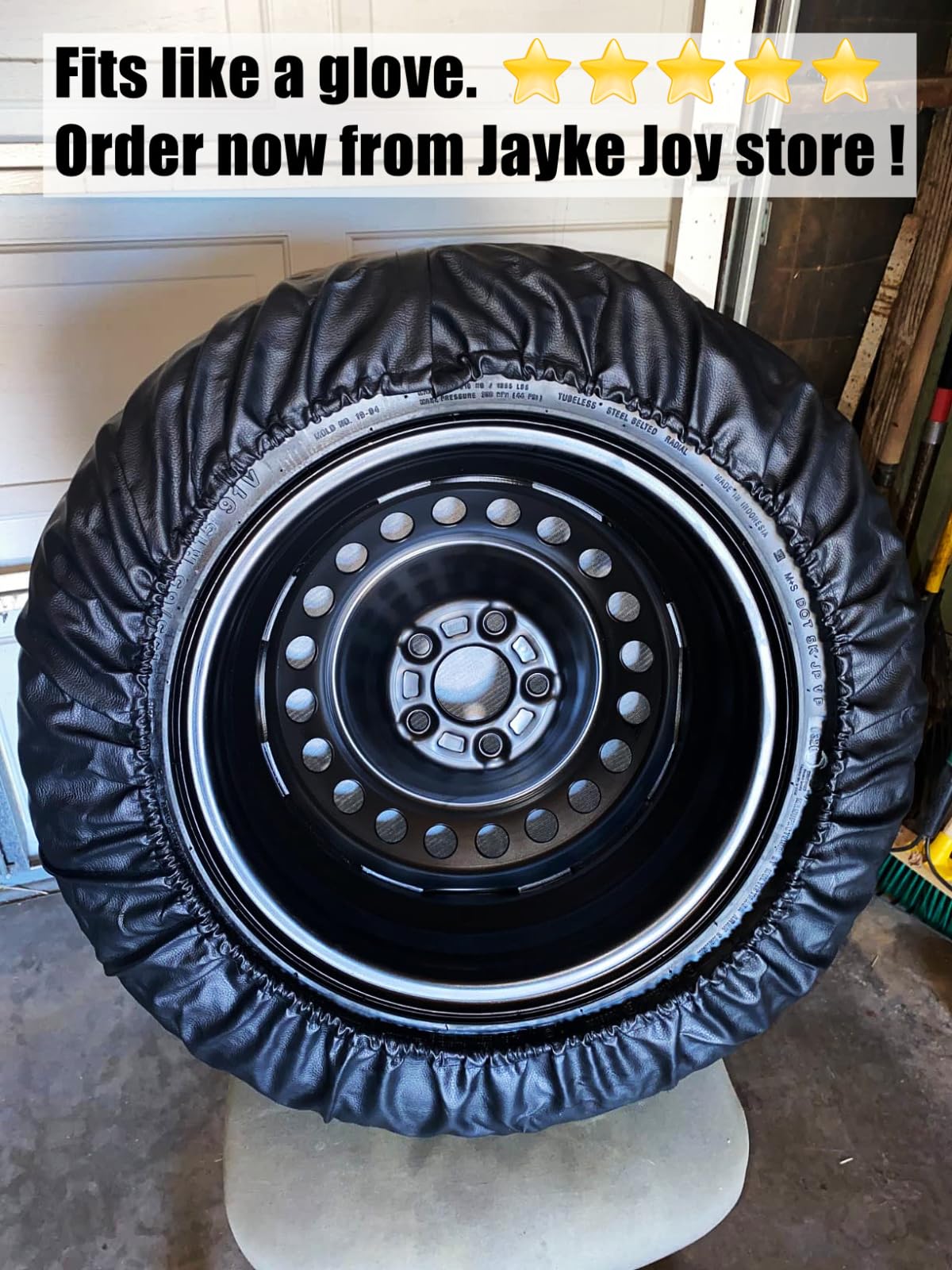 Spare Tire Cover, Black Wheel Cover Waterproof Pvc Leather Dust-Proof Universal Fit For Jeep, Trailer, Rv, Suv, Camper And Vehic