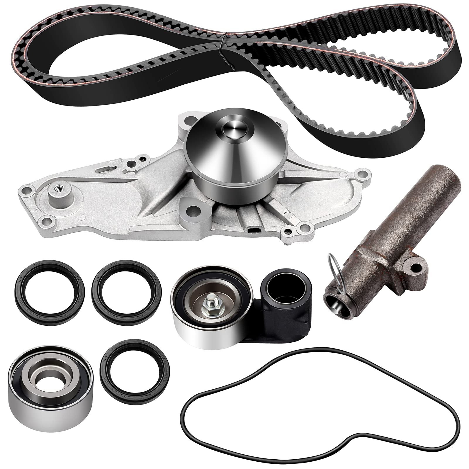 Scitoo Engine Timing Belt Kit Fits For Tbk286 Wp4024 435-5767 Ts26286 Itm286 Aw9383 14520-Rca-A01 Wpho024 Gtkwp286 Tkh001 Wp286K1A Wp286K1C Tckwp286 For Acura Cl Mdx Tl For Honda Odyssey Pilot