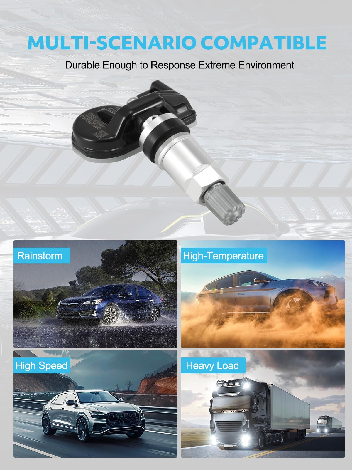 TAUTOY Upgrade 529332M000 TPMS Tire Pressure Monitoring Sensor for Kia Cadenza Forte Optima Sorento Soul, Hyundai Accent Sonata