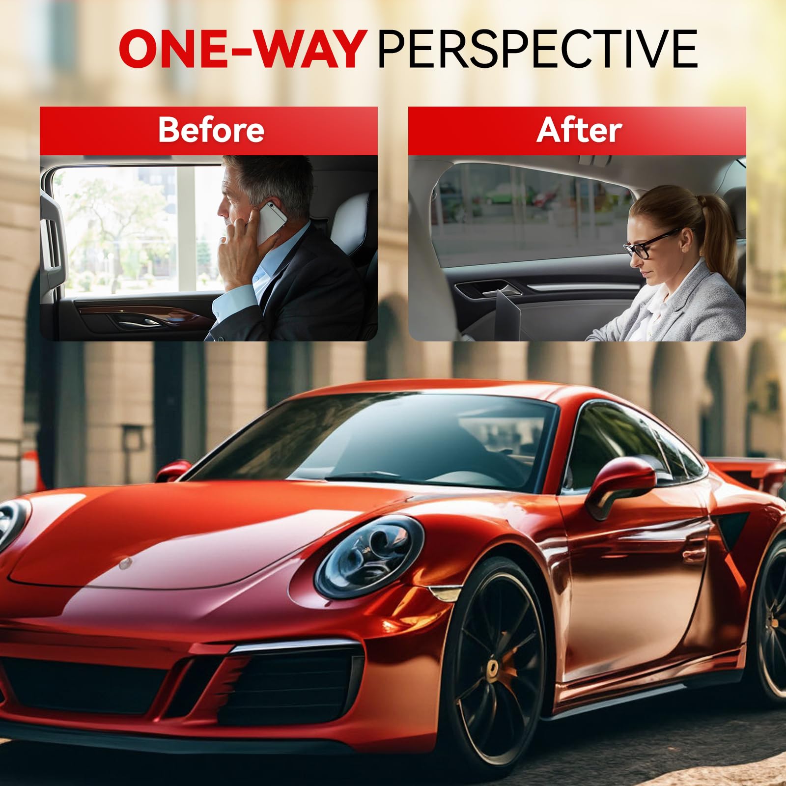 Iaqwe Ceramic Car Window Tint With 50% Percent Vlt 24 '' In X 10 'Ft Privacy Window Tint For Car Blocks Uv Ir Rays, Heat & Glare