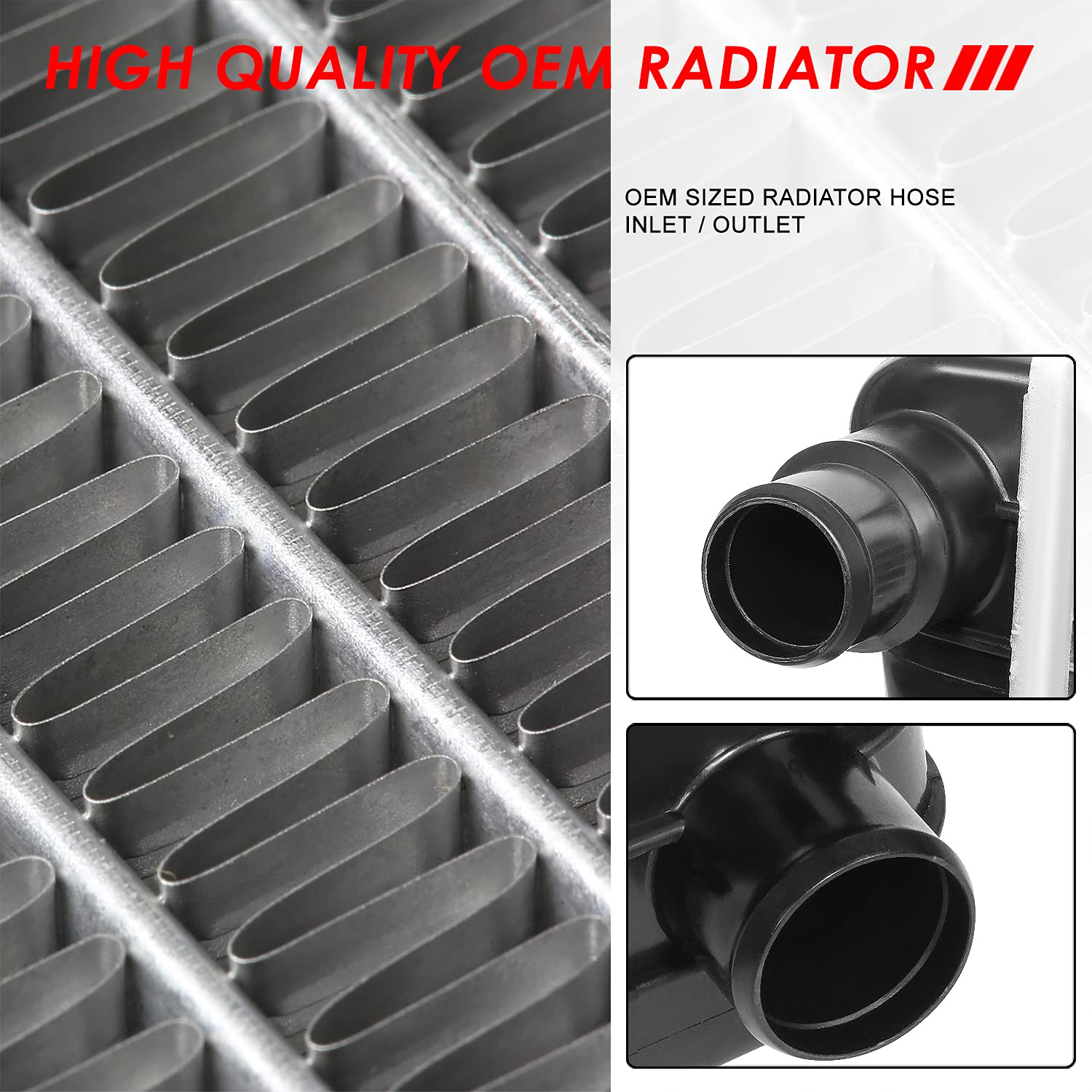 Auto Dynasty Radiator Compatible With 68-90 Buick Cadillac Chevy Gmc C/G/K Pickup Plymouth Pontiac, Dpi 161 Factory Style 1-Row