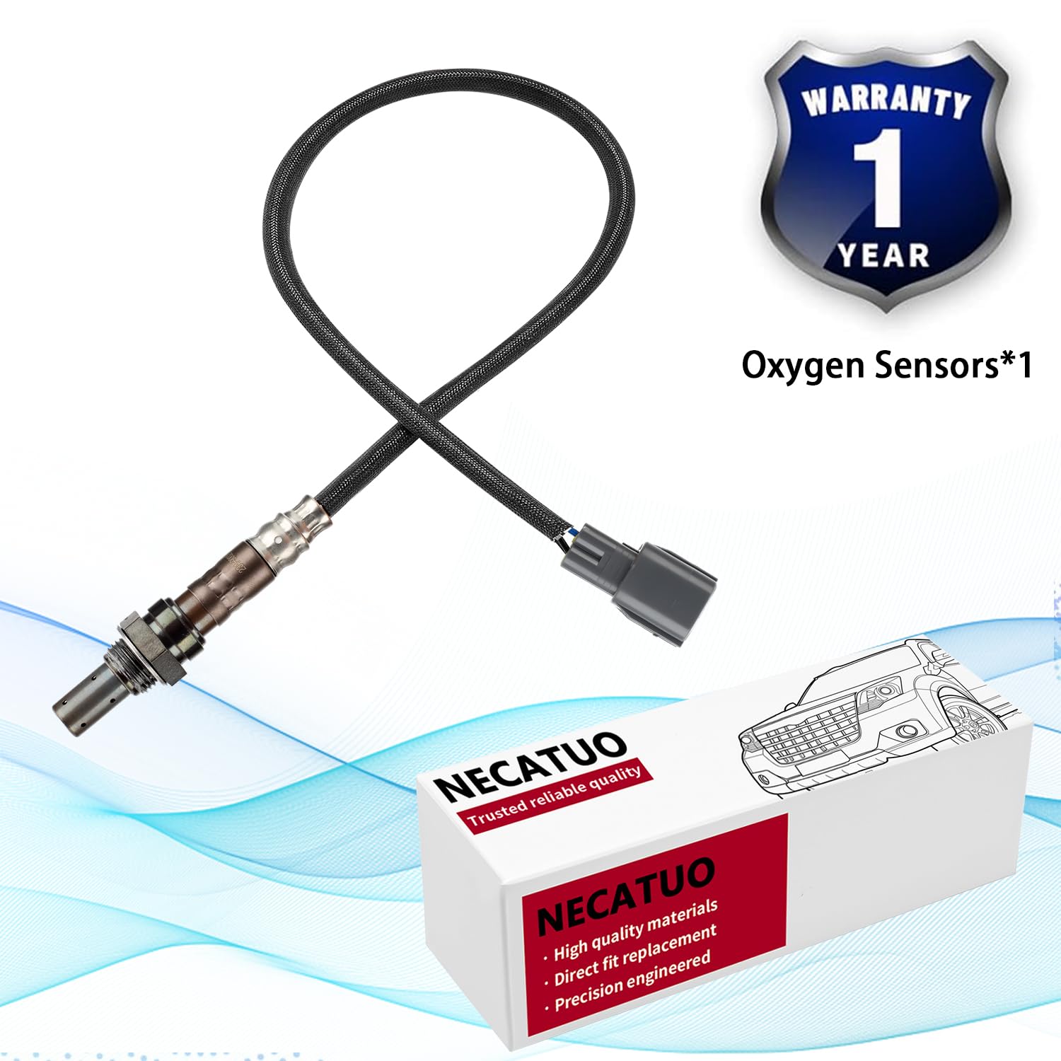 Necatuo 234-9002 Upstream O2 Oxygen Sensor Heated Air Fuel Ratio Compatible With Toyota 4Runner Tacoma 2.4L 2.7L 3.4L For 894673