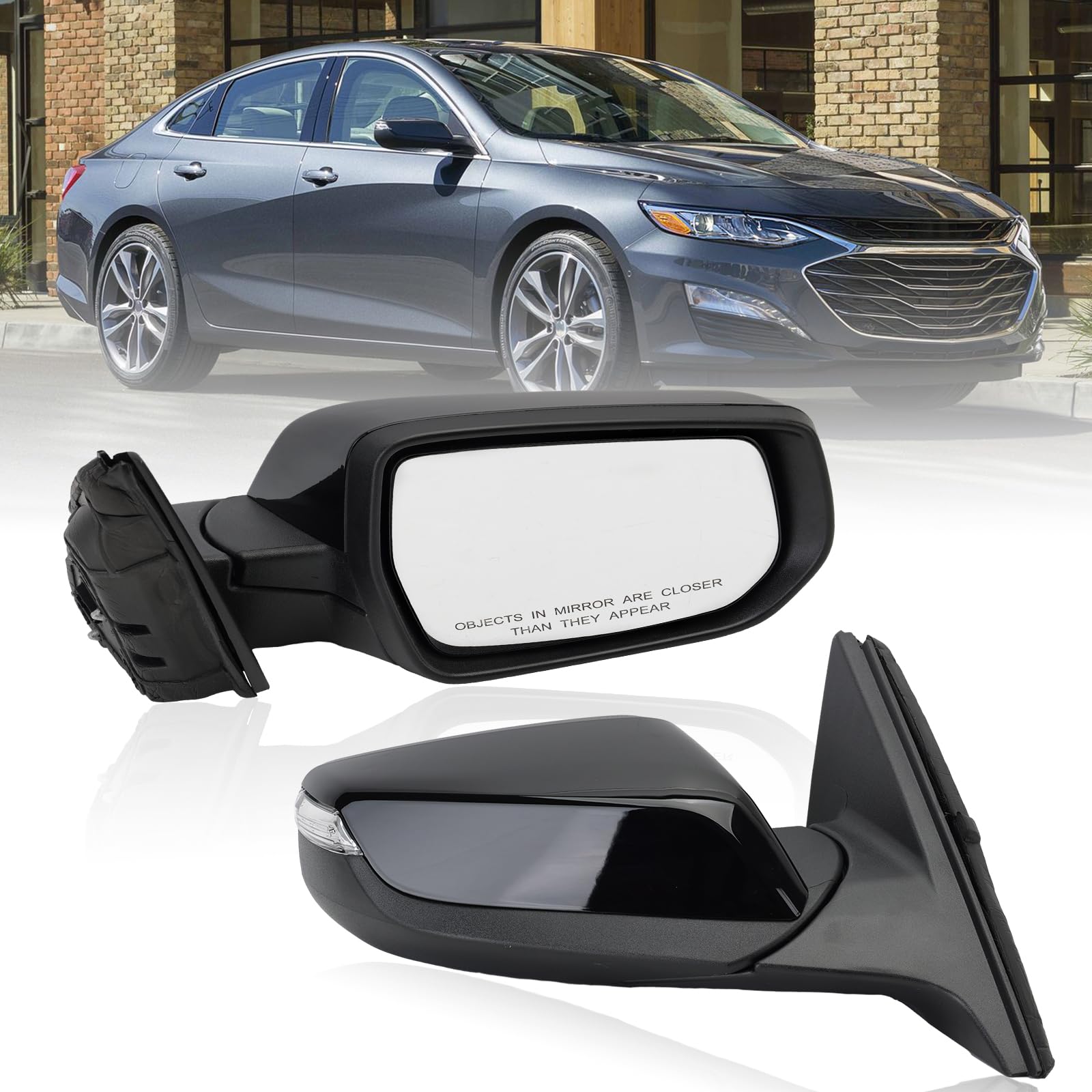 Mofoap Driver Side View Mirror Compatible With 2016 2017 2018 2019 2020 2021 2022 Malibu Lt Hybrid,Mirrors With Heated Turn Sign