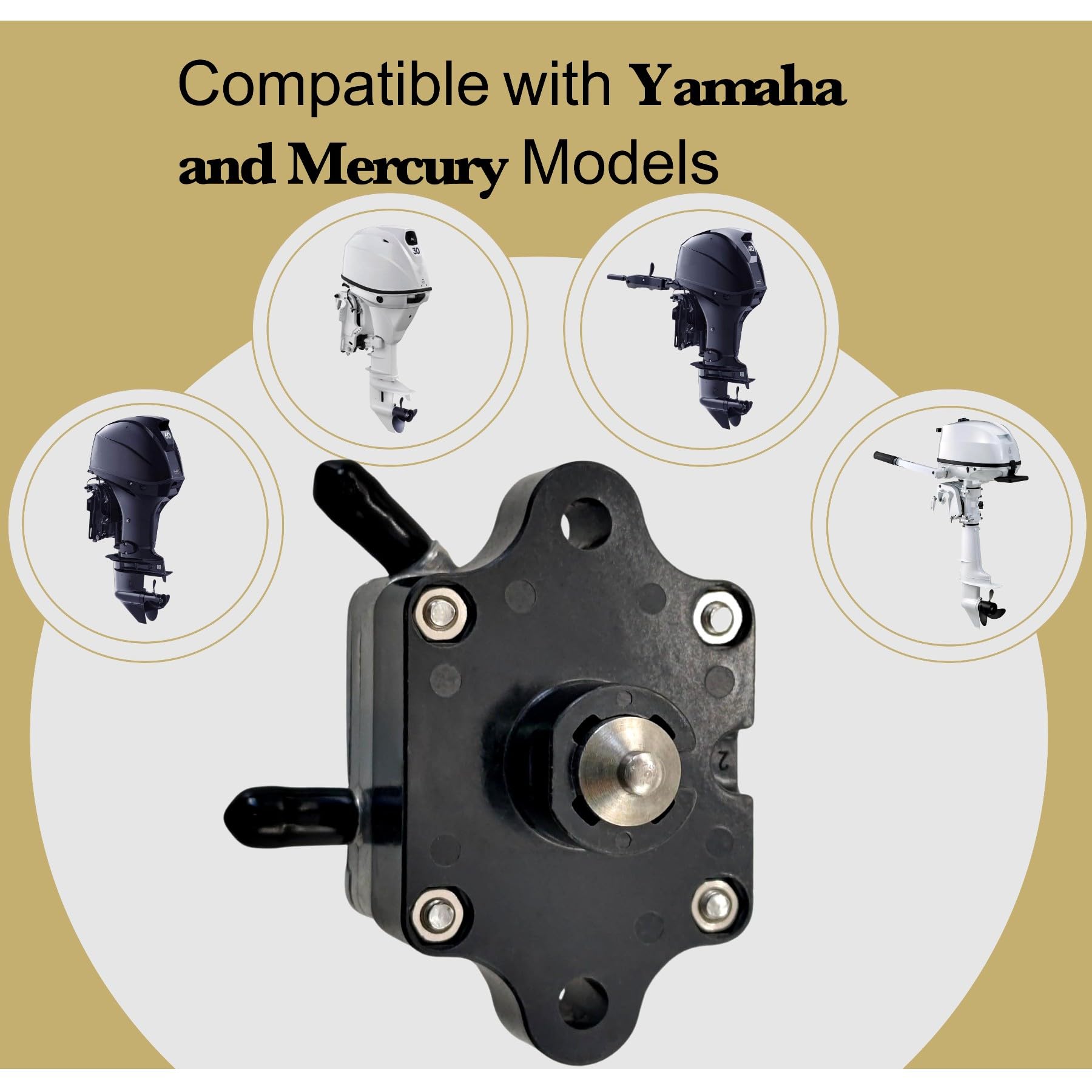 Jlm Marine 66M2441011 Fuel Pump For Yamaha 9.9 13.5 15 Hp And Mercury 8 9.9 13.5 15 Hp Outboard Motors 835389A2 66M-24410-10