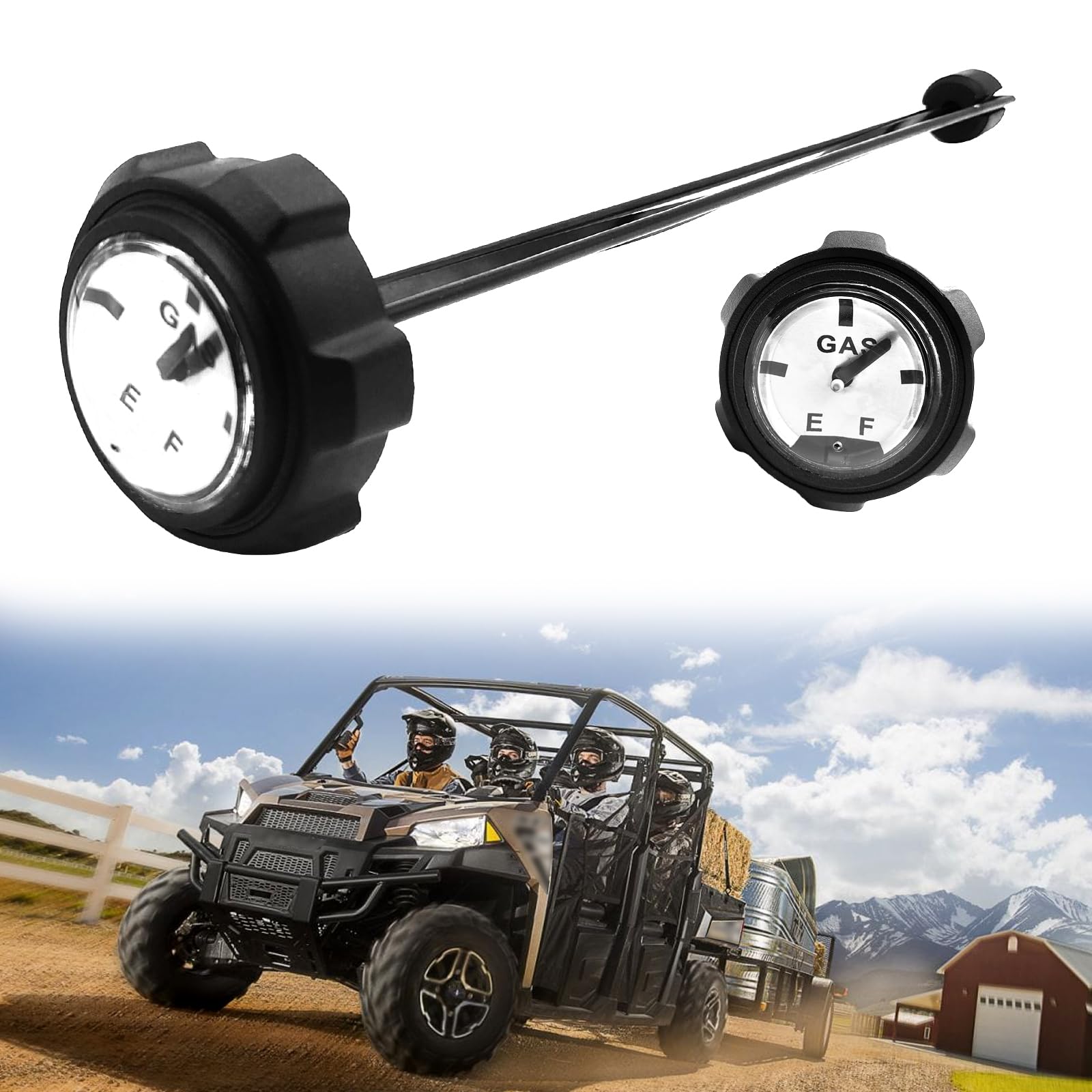 Gas Cap With Gauge Ranger Gas Cap Compatible With Polaris Ranger 400 425 500 700 Upgraded Utv Oem 1240119