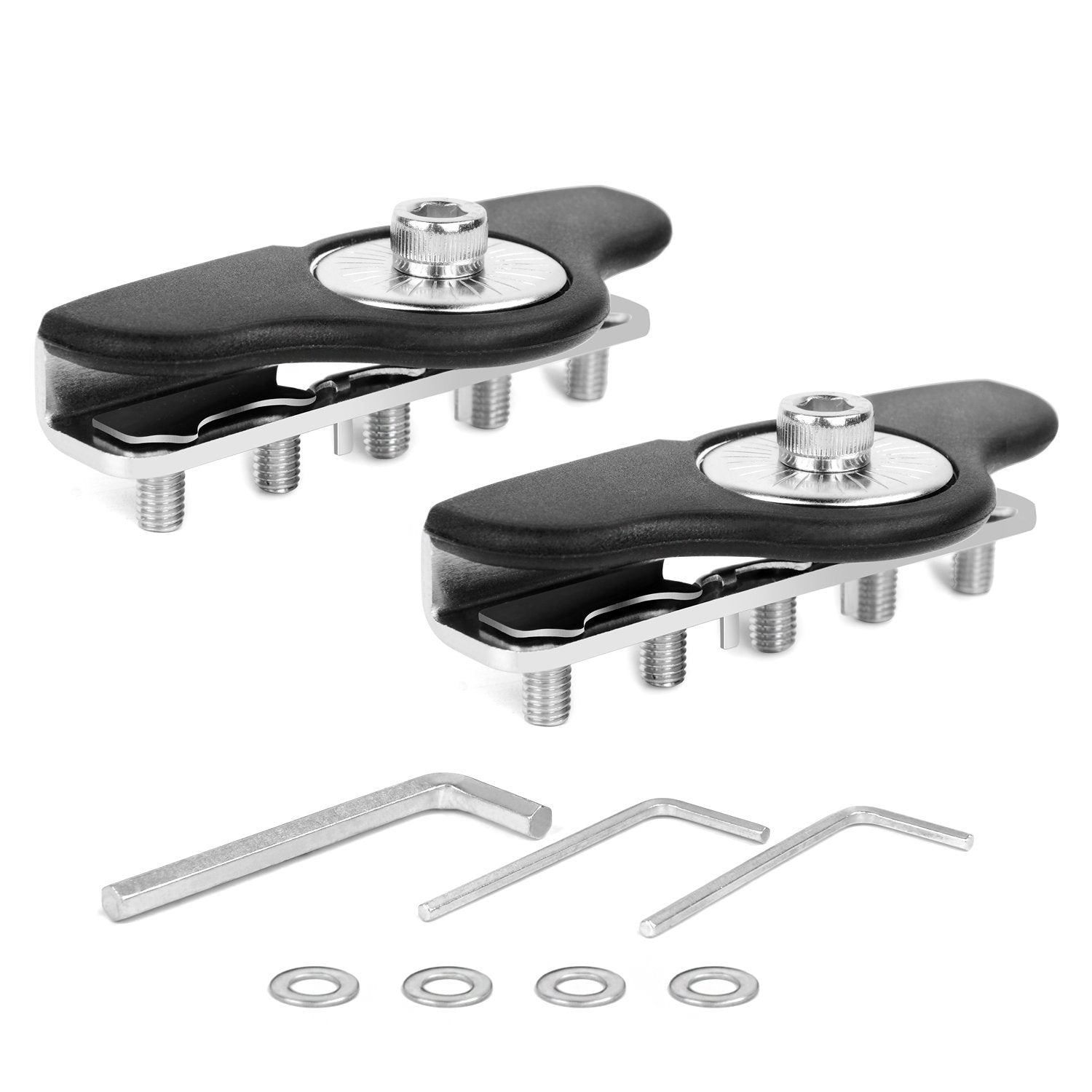 Nilight 90025B Led Light Bar Mounting Brackets 2Pcs Universal Hood Led Work Light Led Pods Mount Bracket Clamp Holder For Suv Tr