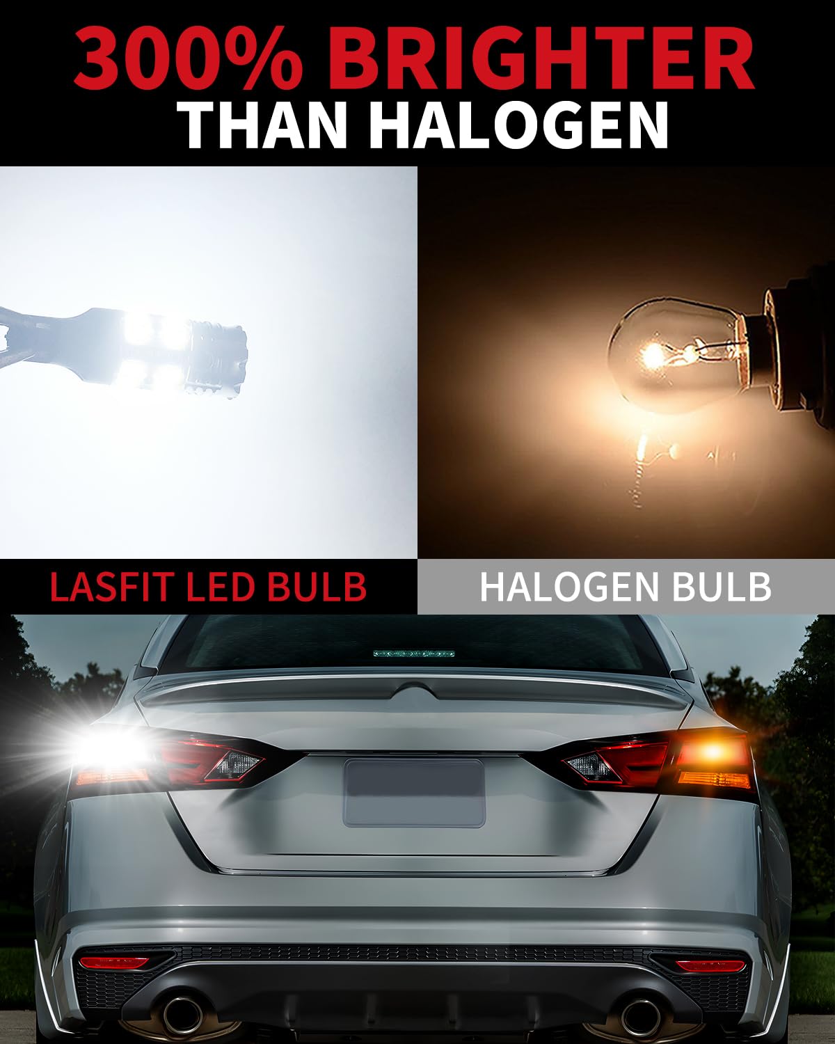 Lasfit 921 Led Reverse Backup Lights For 2014-2022 2023 2024 2025 Silverado 1500, Canbus Ready 912 W16W 904 916 2835 Exterior Re