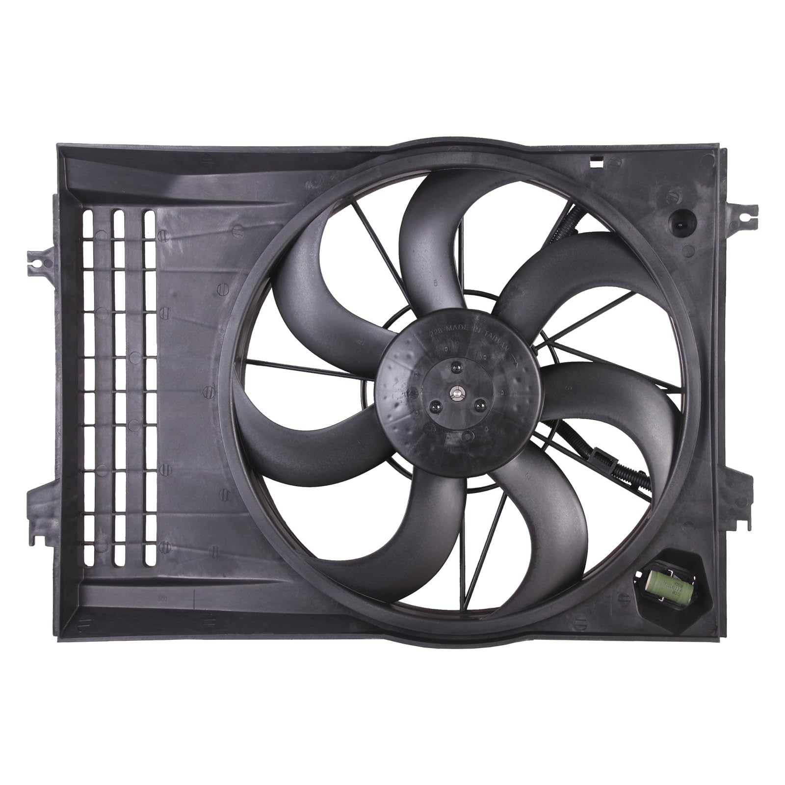 TYG Upgraded Cooling Fan Assembly for 2005-2009 Hyundai Tucson / 2005-2007 Kia Sportage 2.7L | Racing-Level OE Replacement Engin