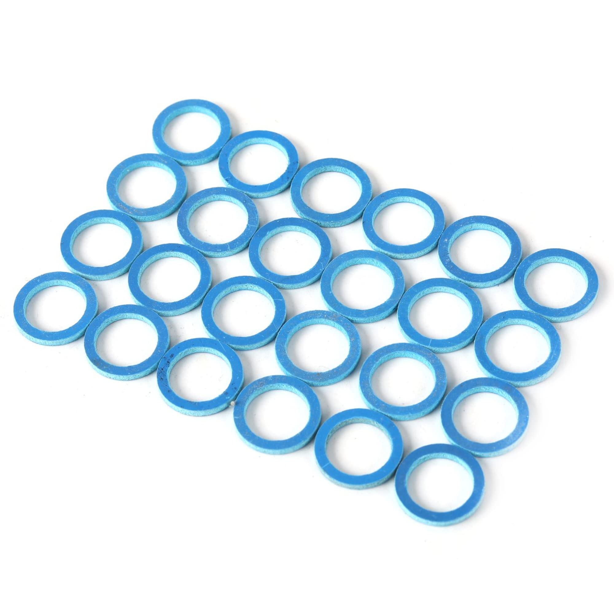 Tongas (24-Pack, Blue) Lower Unit Drain Screw Gasket Compatible With 3/8"-16 Drain Fill Screw, Marine Outboard Lower Unit Seals, Replacement For Most Non-Japanese Mercury Mariner Outboard & Mercruiser