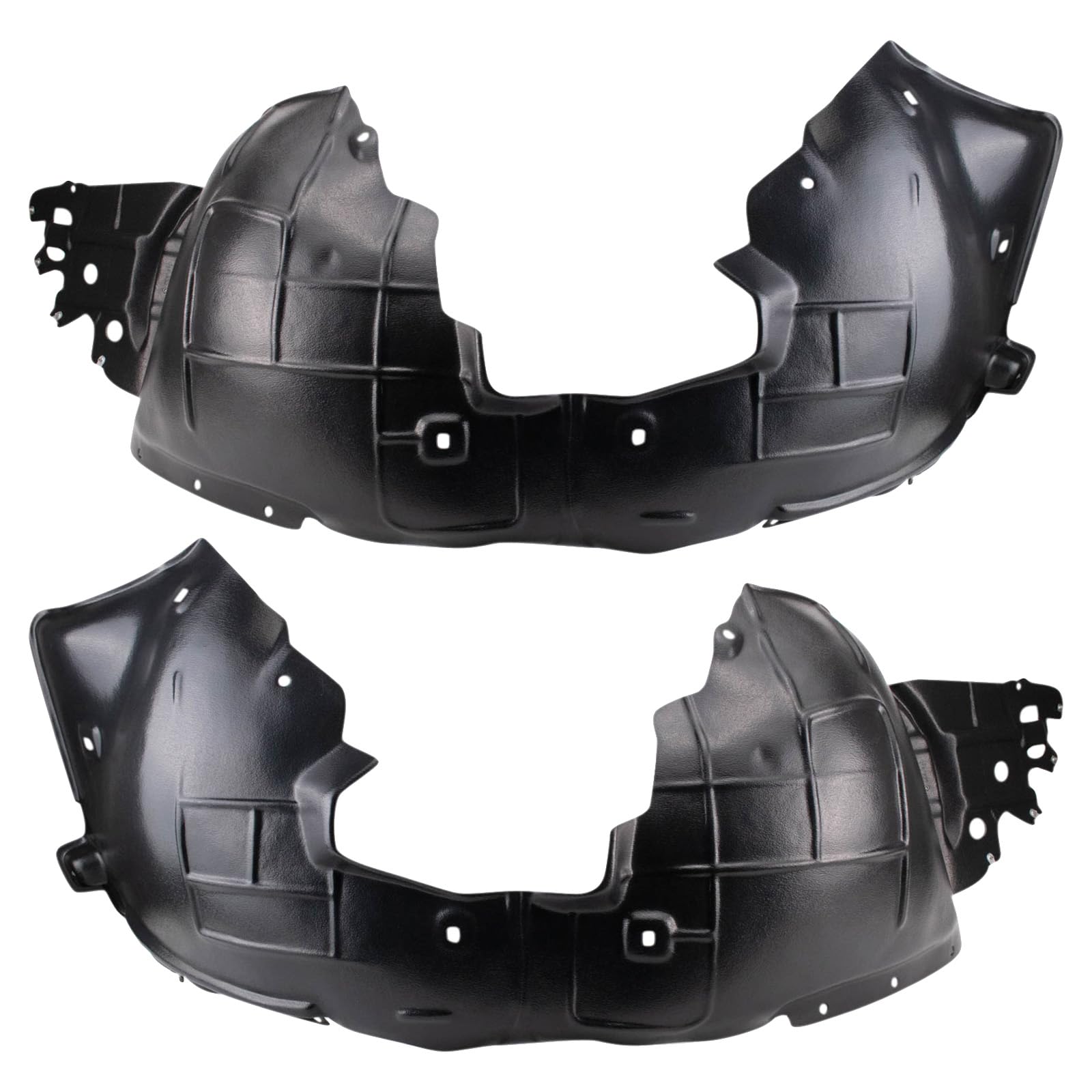 Trq Front Inner Fender Liner Set Compatible With 2014-2016 Buick Lacrosse Gm1248256 Gm1249256