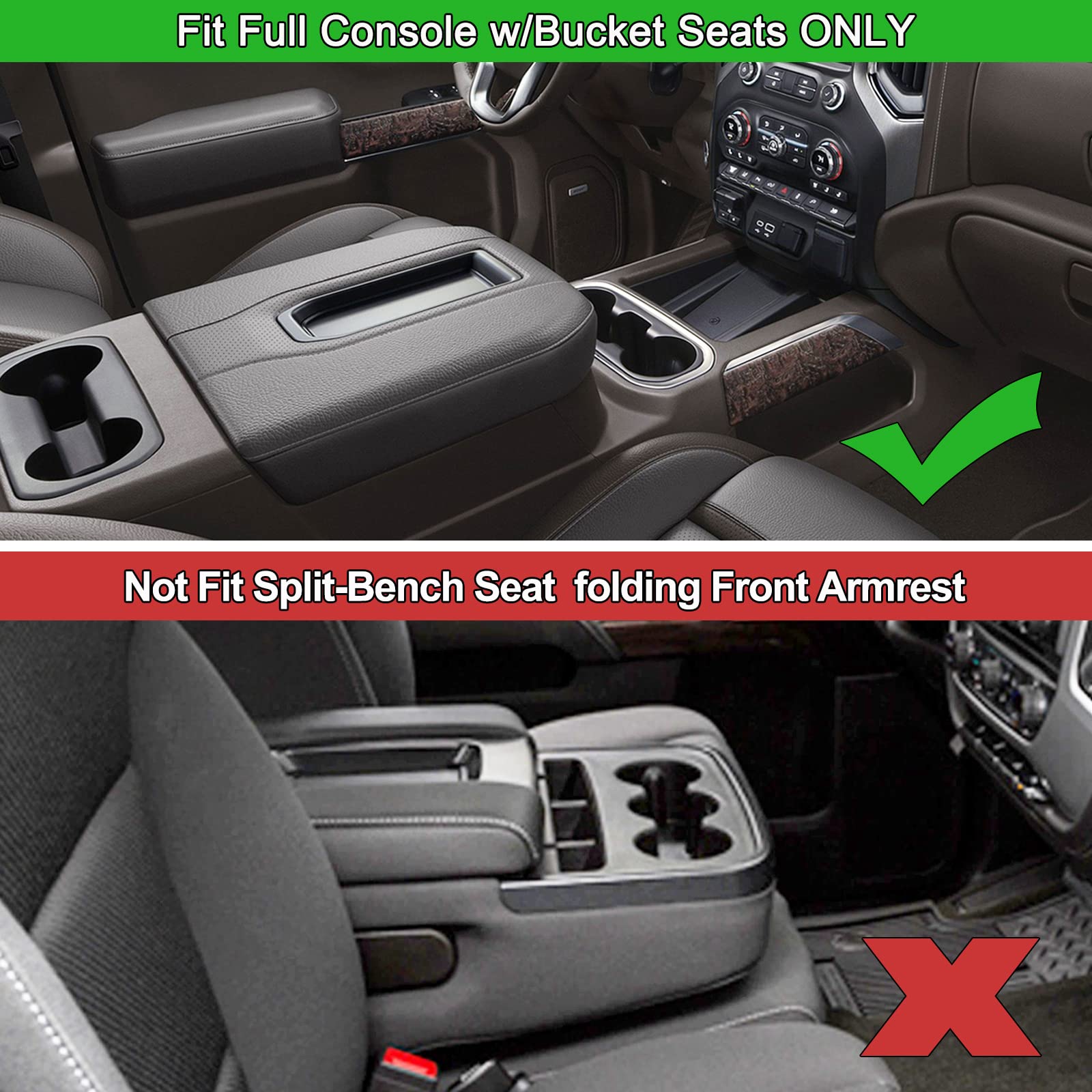 Pimcar Center Console Organizer Compatible With 2019-2022 Chevy Silverado 1500/Gmc Sierra 1500 & 2020-2023 Chevy Silverado/Gmc S