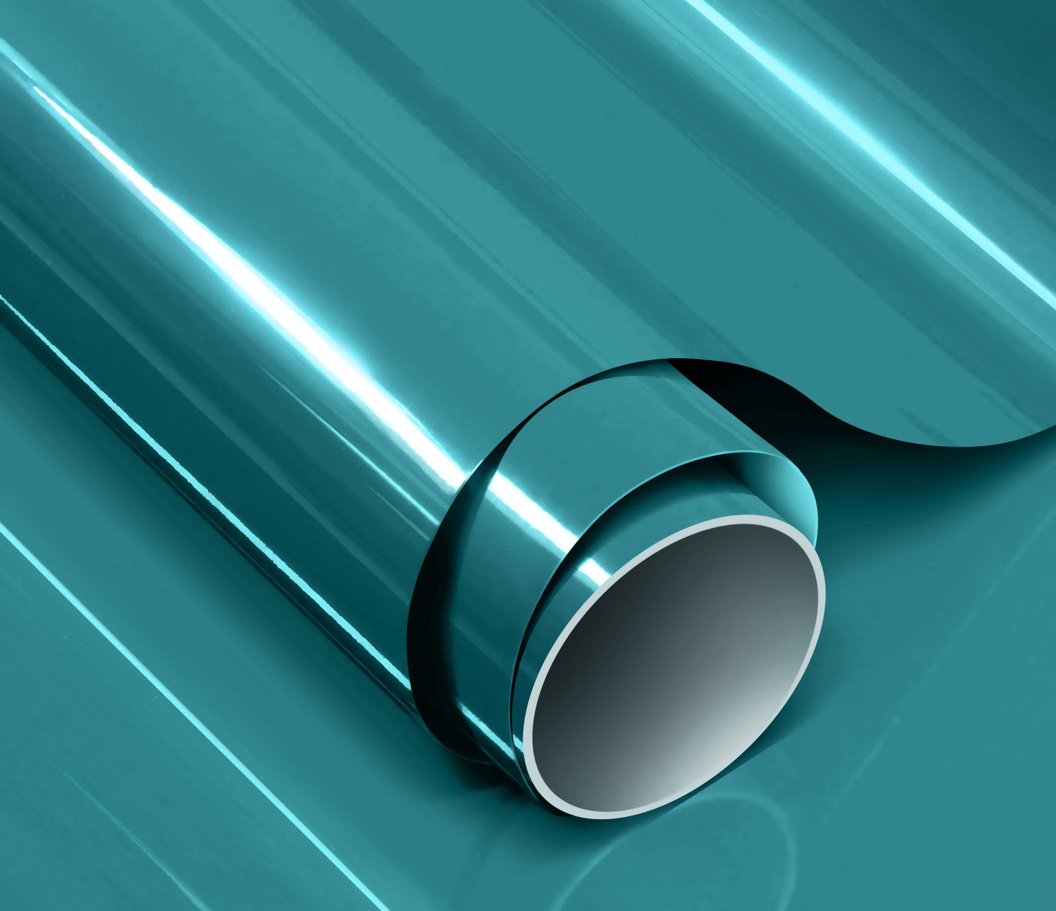 Colorfusion Ppf By Vvivid, Gloss Miami Lagoon Blue Dry Apply Ppf Vinyl Car Wrap Roll 10Ft X 5Ft