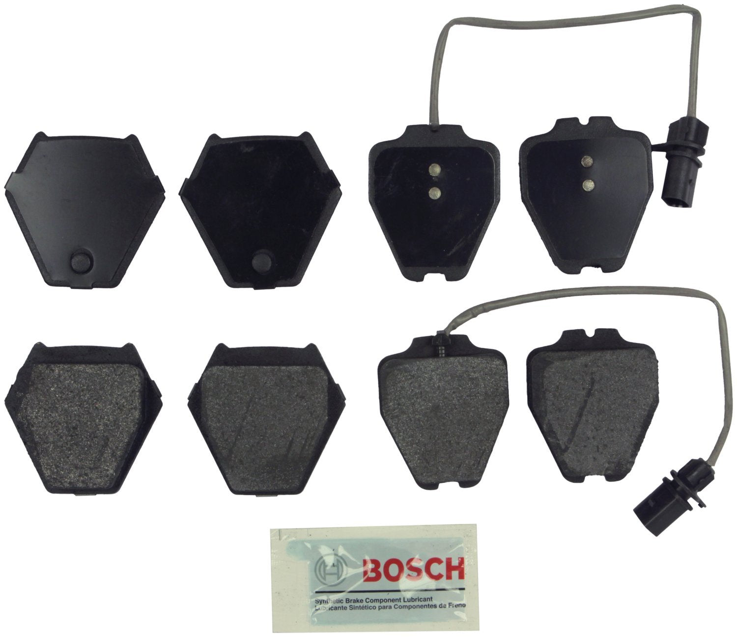 BOSCH BE839 Blue Semi-Metallic Disc Brake Pad Set - Compatible With Select Audi A6 Quattro, Allroad Quattro, S4; Volkswagen Pass