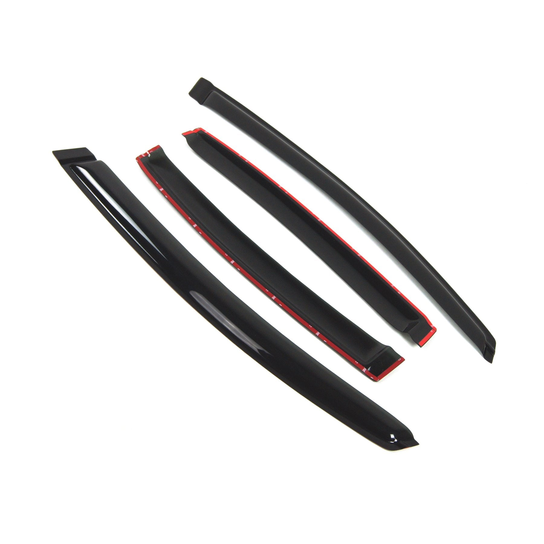 Tuningpros Outside Mount Window Vent Visors Rain Guards Compatible With Honda Civic Sedan 2012-2015 | Side Window Wind Deflector